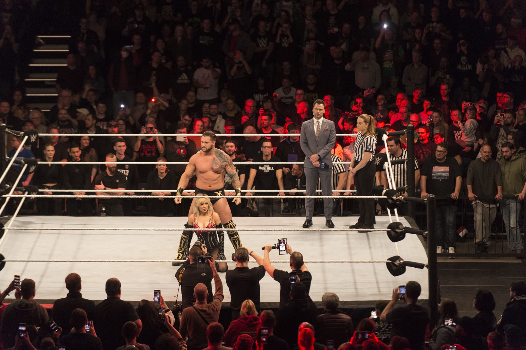 DORTMUND, GERMANY - NOVEMBER 01: Karrion Kross poses during the WWE Live Show at Westfalenhalle on November 1, 2022 in Dortmund, Germany. (Photo by Marc Pfitzenreuter/Getty Images)