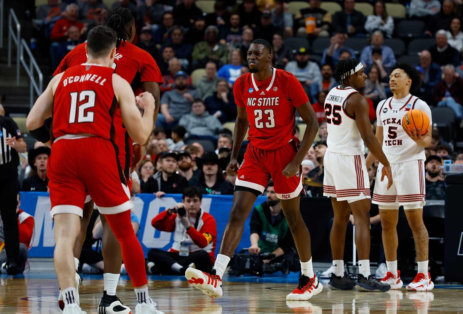 Mohamed Diarra #23 of the North Carolina State Wolfpack 