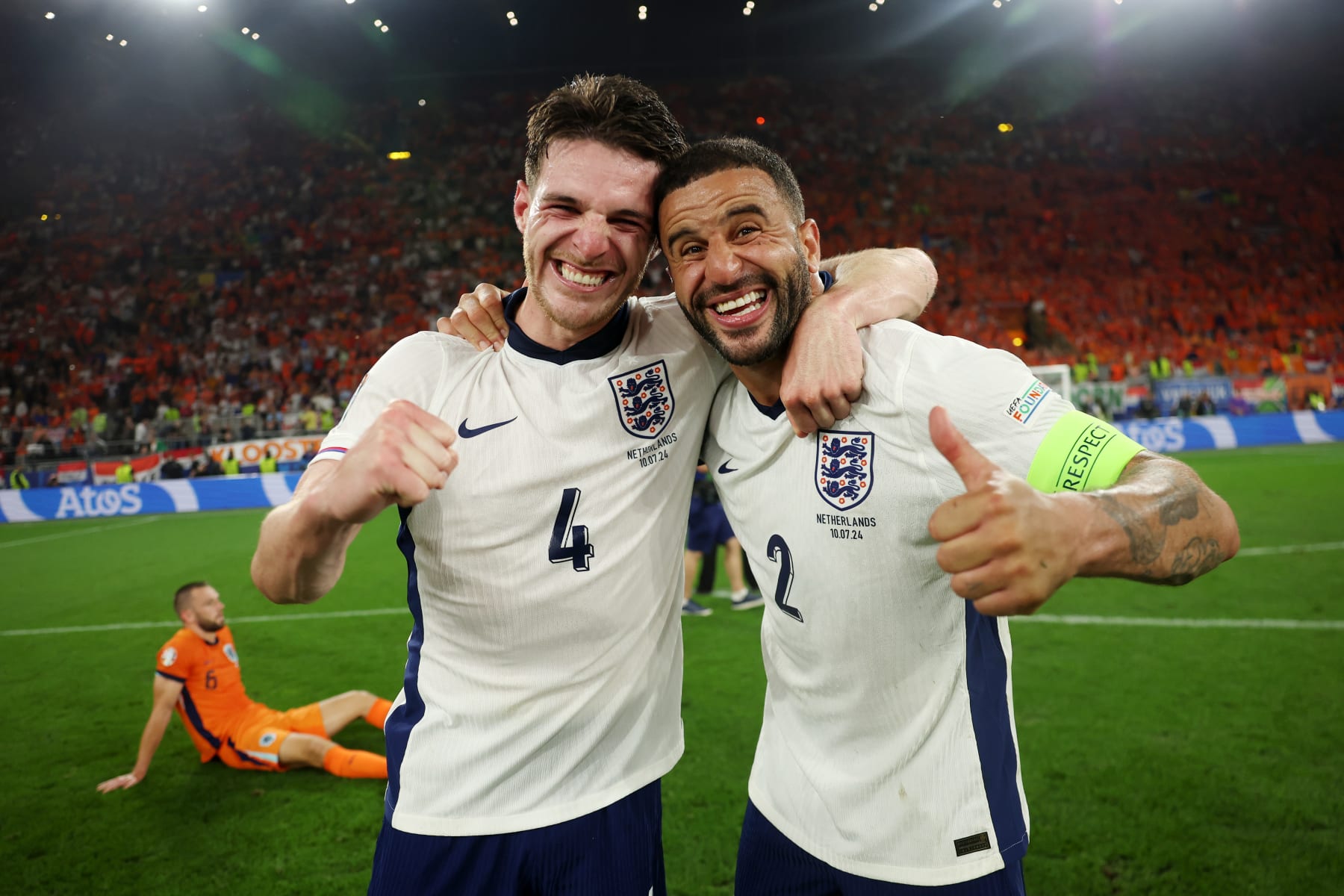 Declan Rice and Kyle Walker.