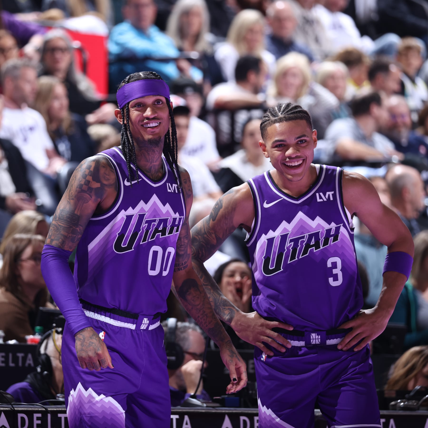 Jordan Clarkson and Keyonte George