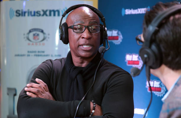 BLOOMINGTON, MN - FEBRUARY 01:  Former NFL player and NFL Hall of Fame player Eric Dickerson (L) and SiriusXM radio host Adam Schein attend SiriusXM at Super Bowl LII Radio Row at the Mall of America on February 1, 2018 in Bloomington, Minnesota.  (Photo by Cindy Ord/Getty Images for SiriusXM)