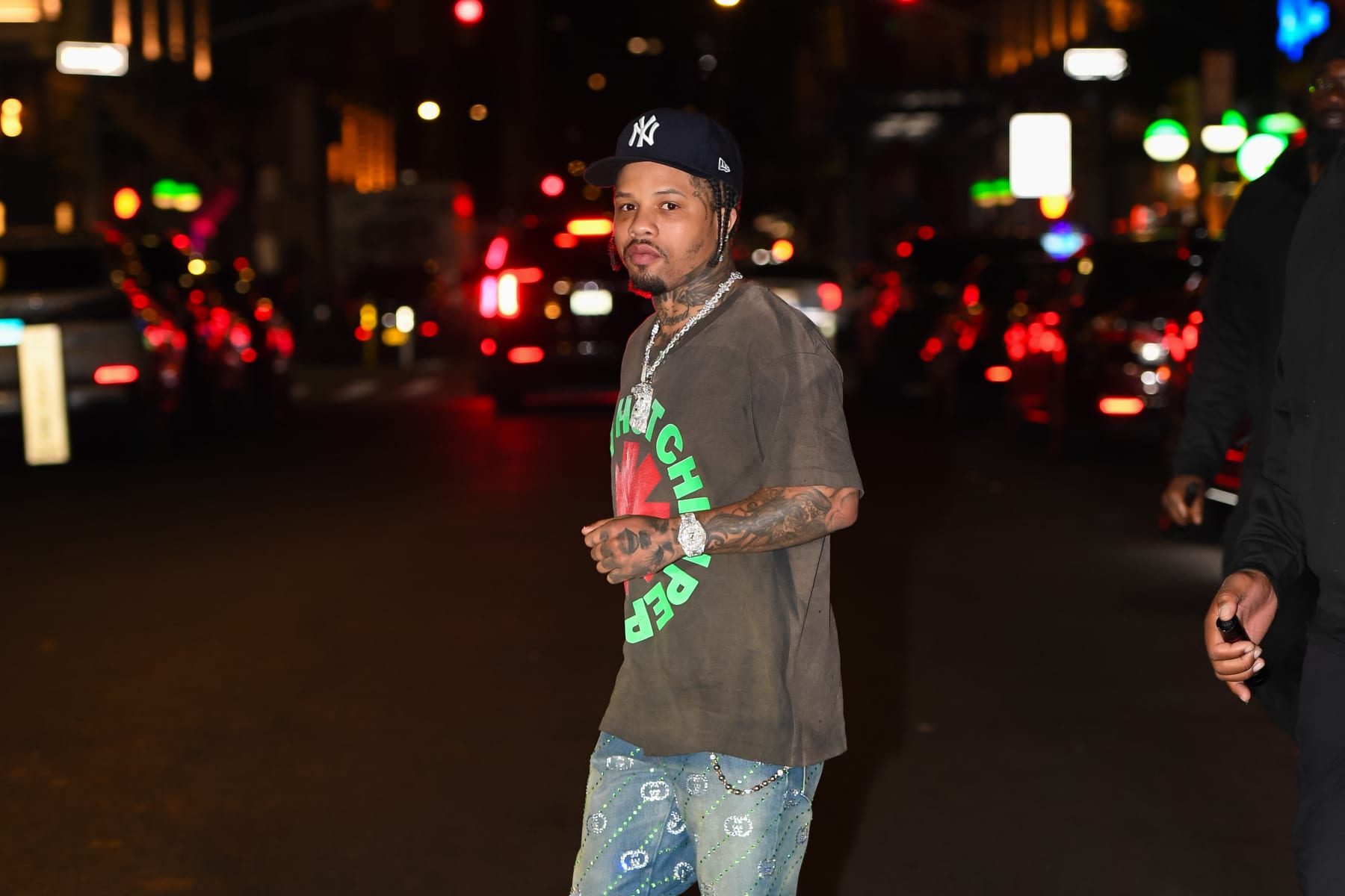 NEW YORK, NEW YORK - SEPTEMBER 02: Gervonta Davis is seen in Manhattan on September 02, 2023 in New York City. (Photo by Robert Kamau/GC Images)