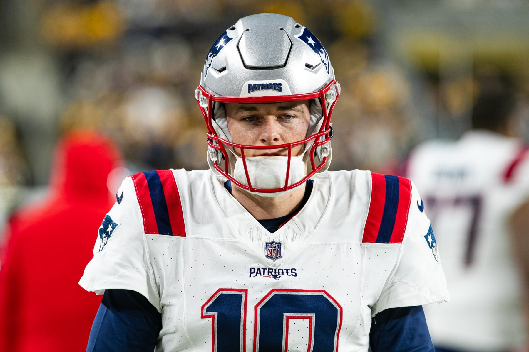 New England Patriots quarterback Mac Jones