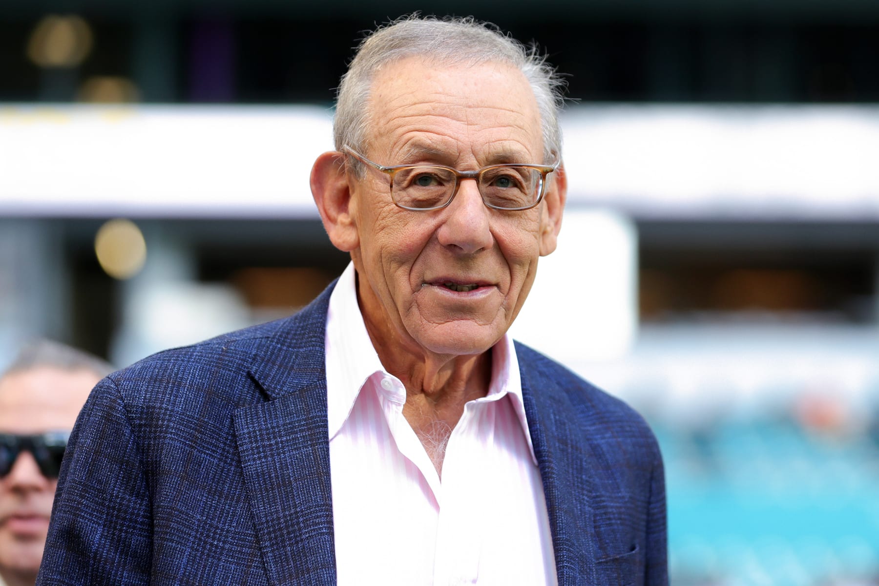 MIAMI GARDENS, FLORIDA - JANUARY 08: Owner Stephen Ross of the Miami Dolphins looks on prior to the game against the New York Jets at Hard Rock Stadium on January 08, 2023 in Miami Gardens, Florida. (Photo by Megan Briggs/Getty Images)