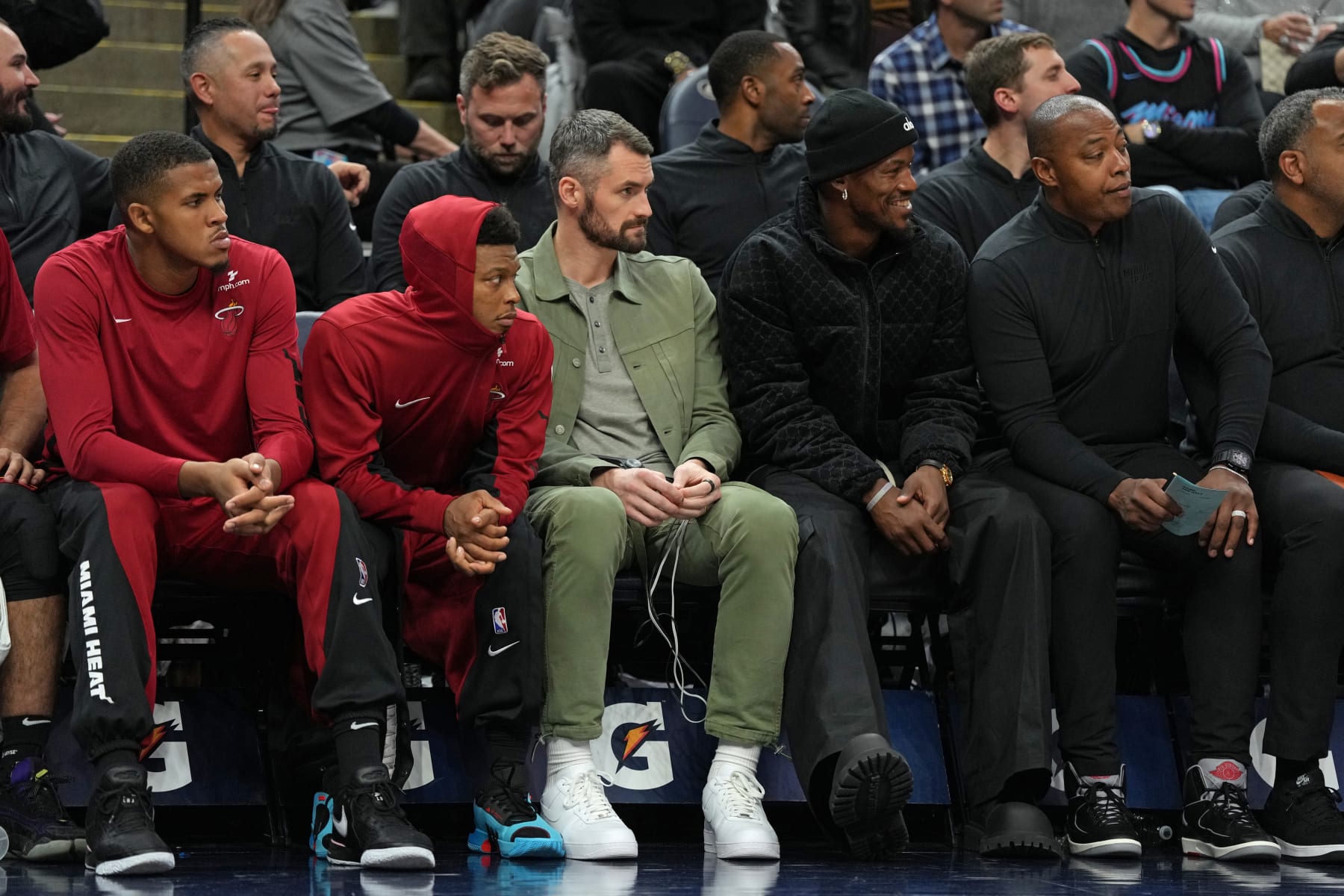 Kyle Lowry, Kevin Love and Jimmy Butler