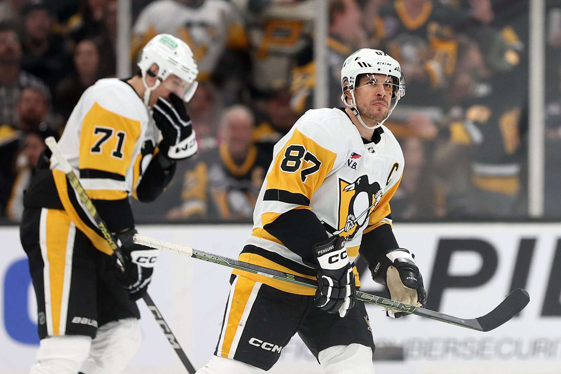 Evgeni Malkin and Sidney Crosby.