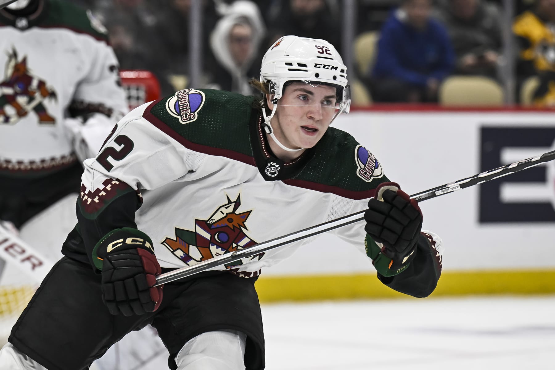 Things are looking up for Logan Cooley and the Coyotes.