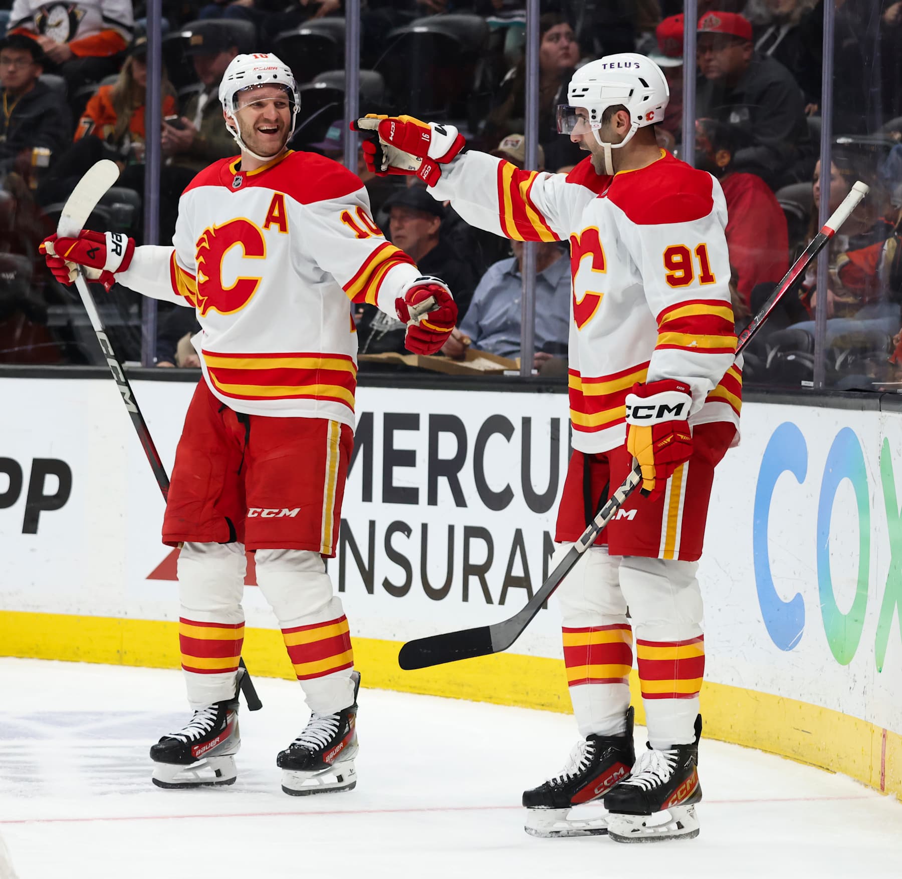 Jonathan Huberdeau and Nazem Kadri.