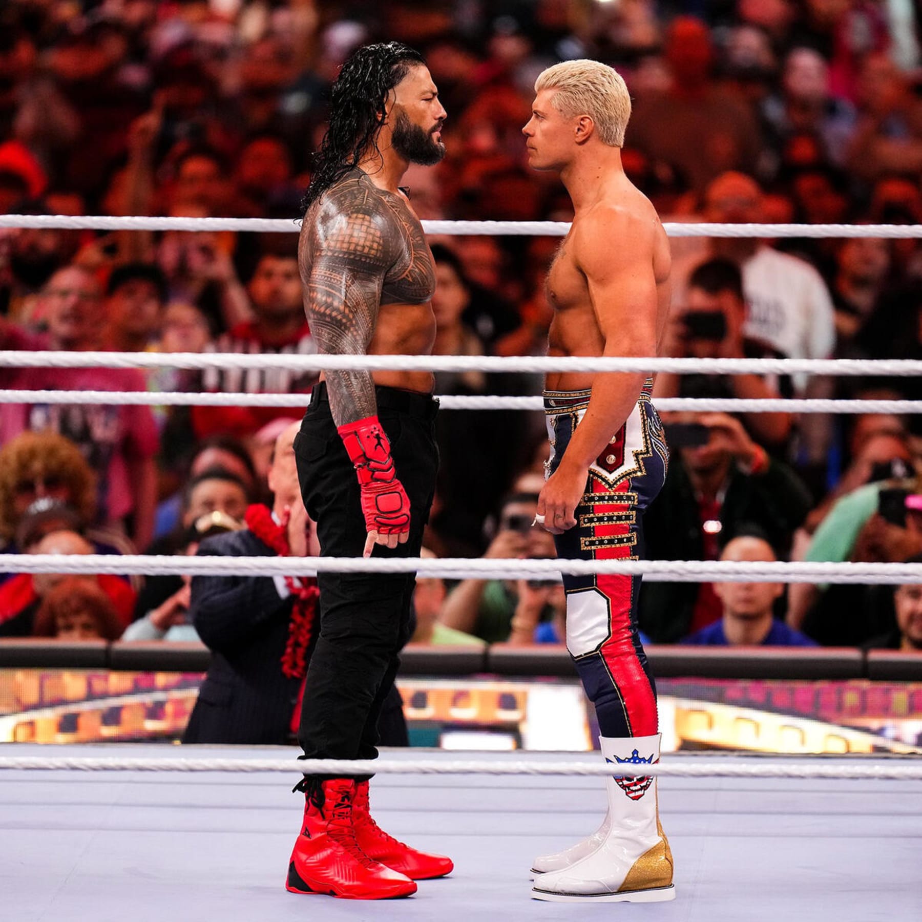Roman Reigns and Cody Rhodes are set to collide once against at WrestleMania 40. 