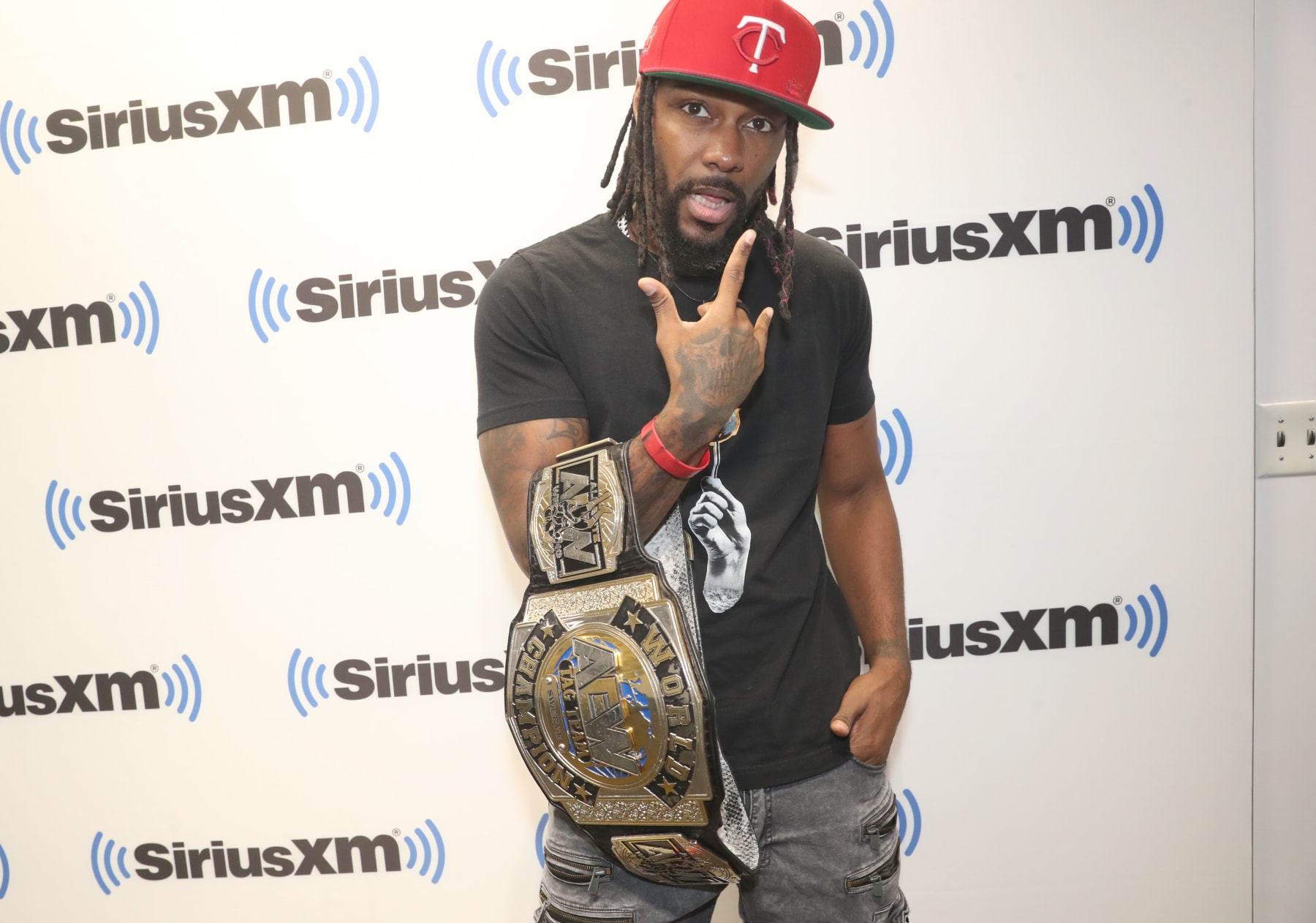 NEW YORK, NEW YORK - SEPTEMBER 20: Swerve Strickland visits SiriusXM at SiriusXM Studios on September 20, 2022 in New York City. (Photo by Johnny Nunez/Getty Images)