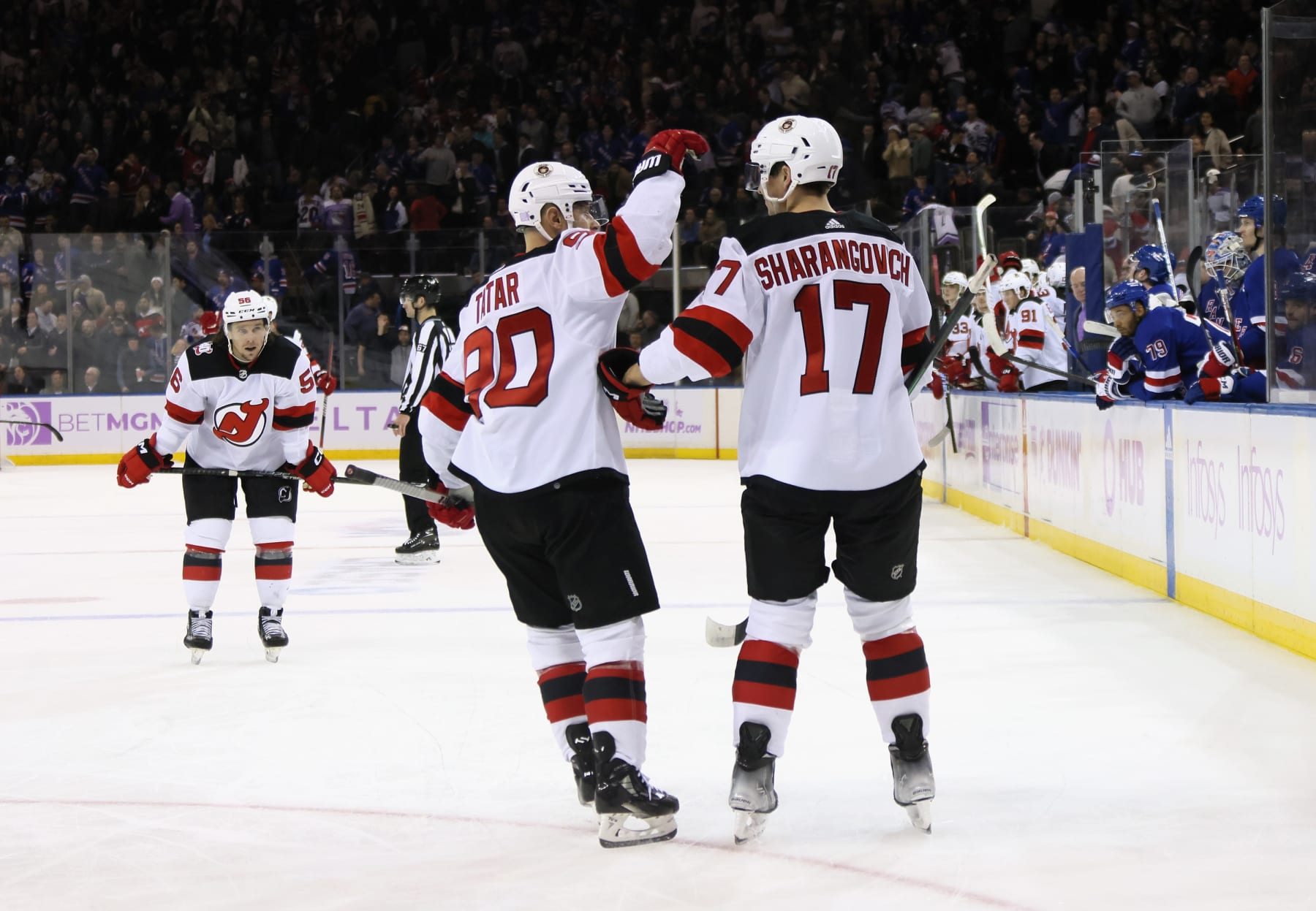 The Devils have put the Rangers in their rearview mirror for the time being.