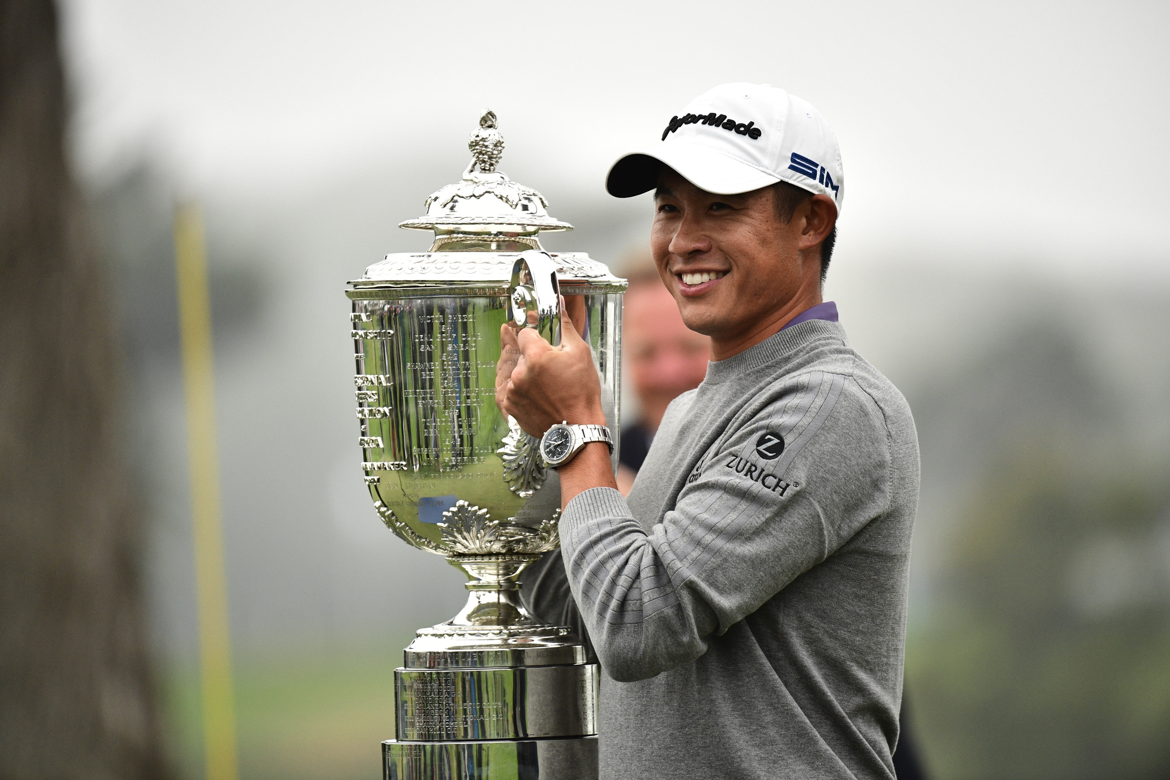 Golf: PGA Championship: Collin Morikawa victorious, holding Wanamaker Trophy after Sunday play at TPC Harding Park
San Francisco, CA 8/9/2020
CREDIT: Kohjiro Kinno (Photo by Kohjiro Kinno /Sports Illustrated via Getty Images)
(Set Number: X163310 TK4 )