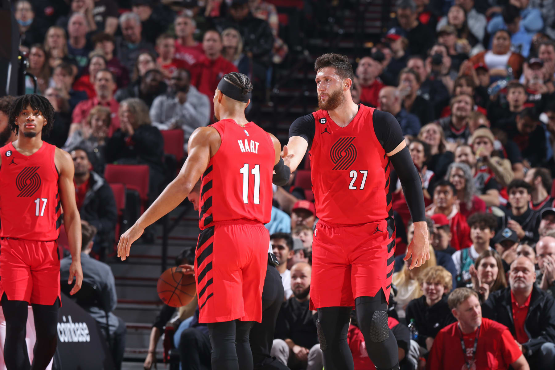 Josh Hart and Jusuf Nurkic