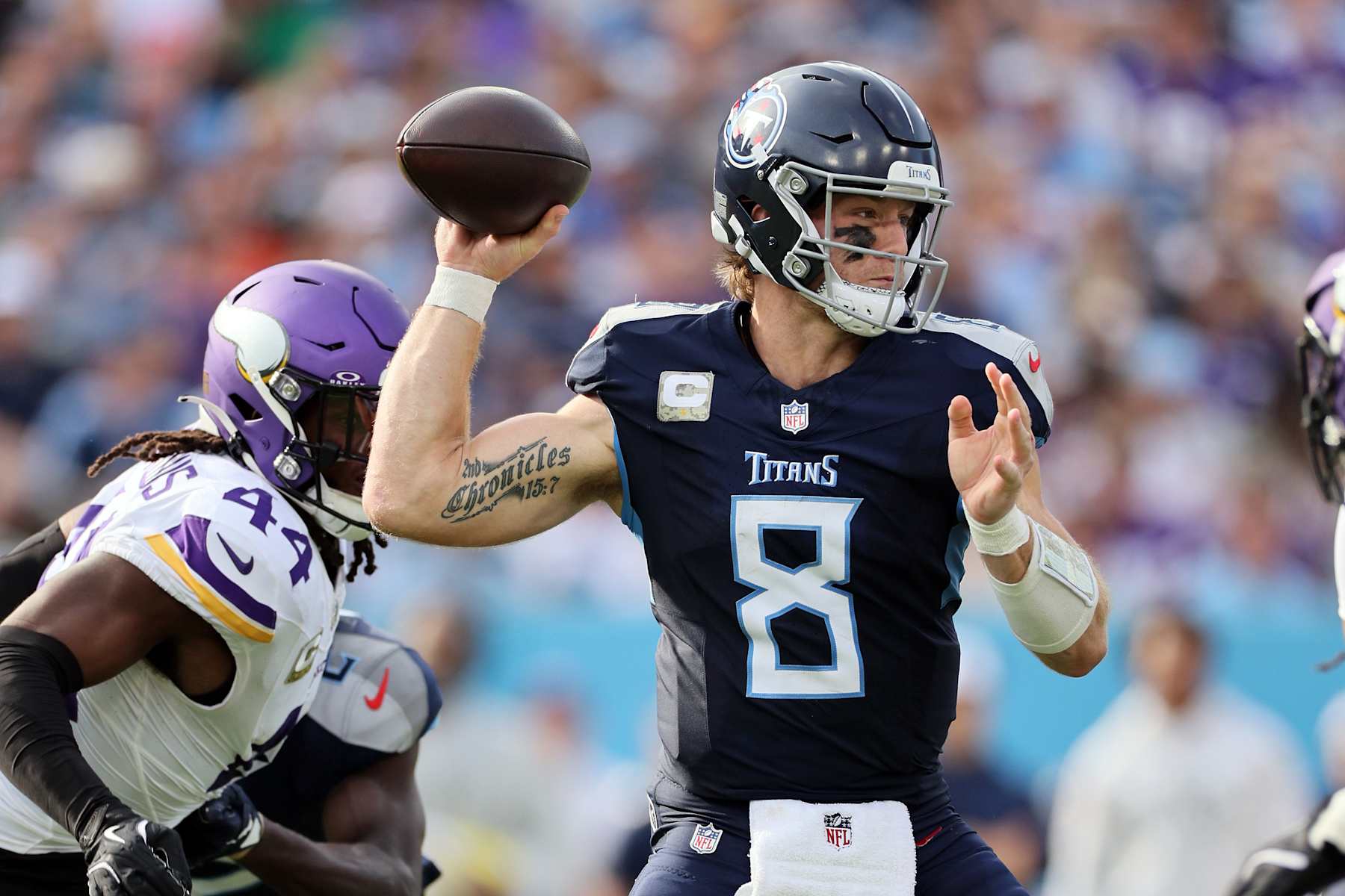 Tennessee Titans quarterback Will Levis