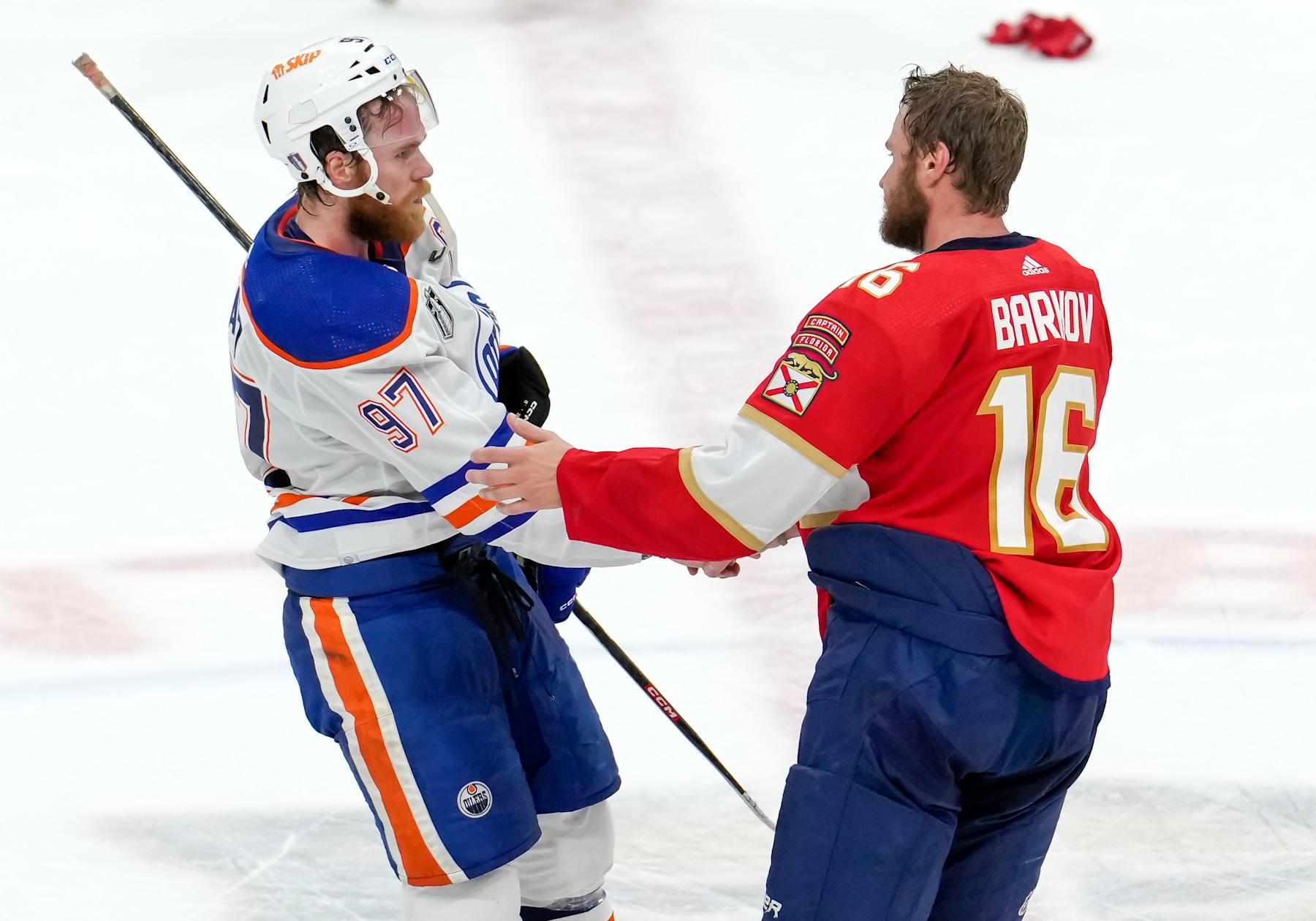Connor McDavid and Aleksander Barkov.
