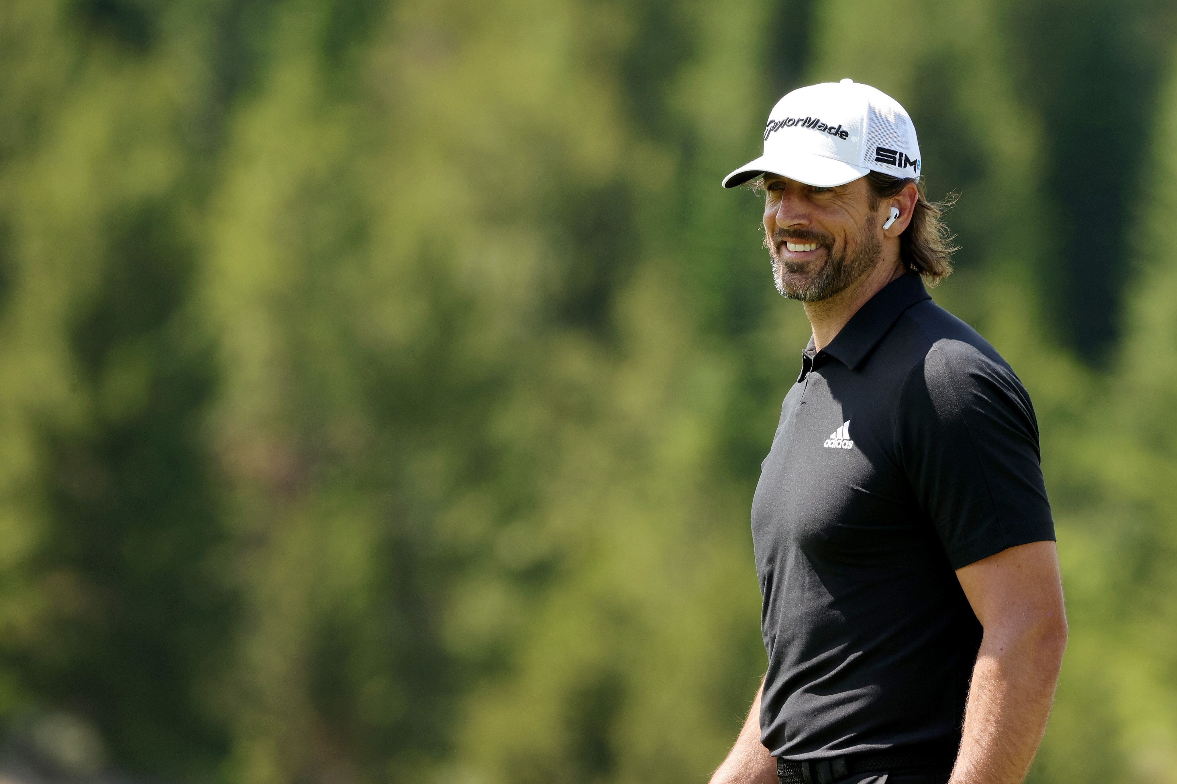 BIG SKY, MONTANA - JULY 06: Aaron Rodgers looks on during Capital One's The Match at The Reserve at Moonlight Basin on July 06, 2021 in Big Sky, Montana. (Photo by Stacy Revere/Getty Images for The Match)