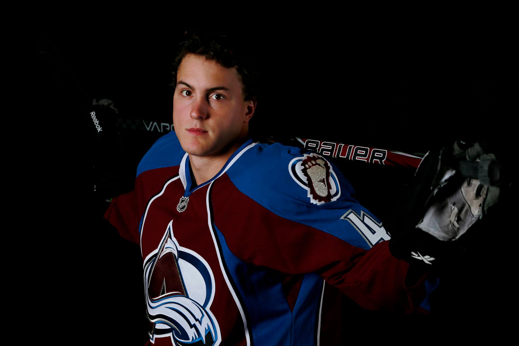 TORONTO, ON - AUGUST 27: Tyson Barrie of the Colorado Avalanche poses for an NHLPA - The Players Collection portrait at The Westin Harbour Castle hotel on August 27, 2012 in Toronto, Ontario, Canada. (Photo by Gregory Shamus/NHLPA - The Players Collection via Getty Images) 