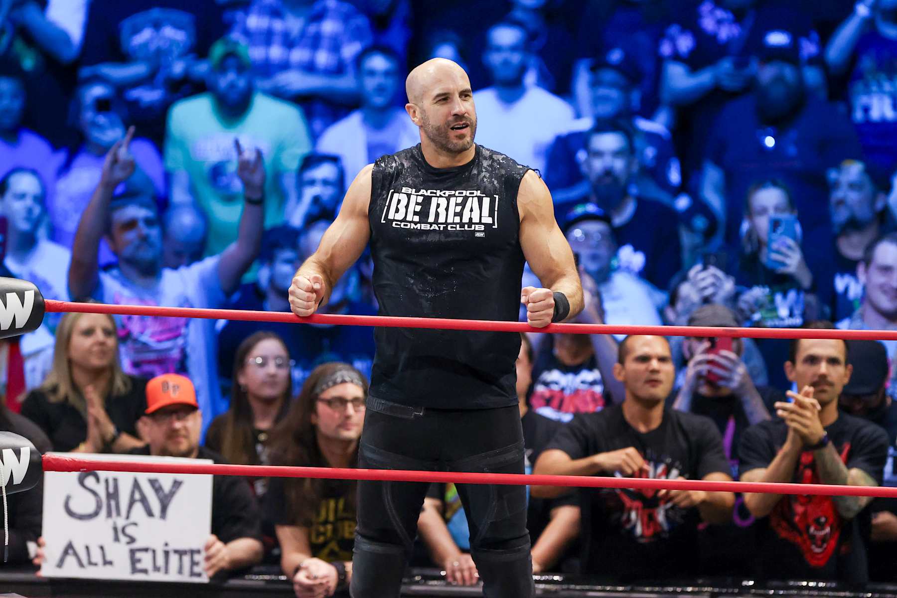 CLEVELAND, OH - JUNE15: Claudio Castagnoli in the ring during AEW Collision on June 15, at the Covelli Centre in Youngstown, OH. (Photo by Frank Jansky/Icon Sportswire via Getty Images)