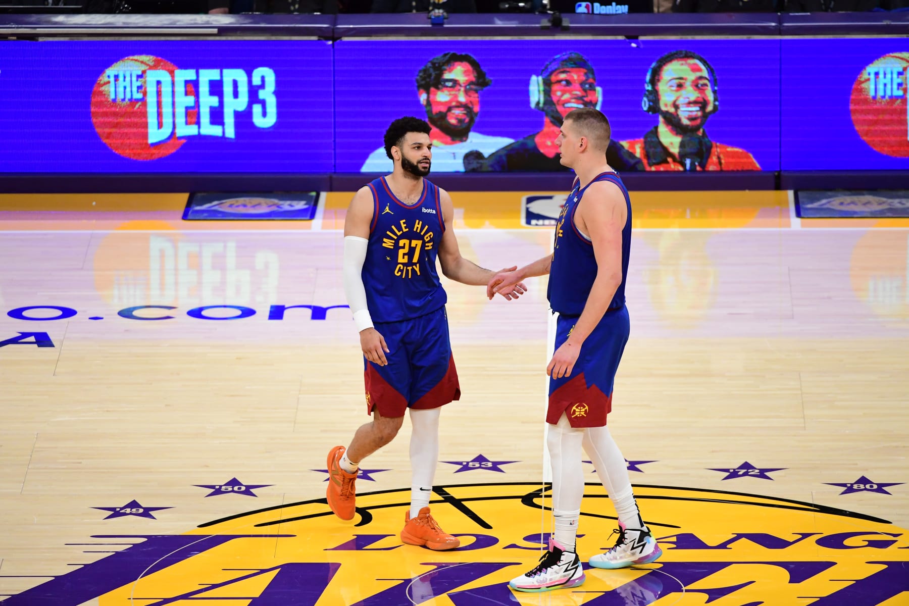 Jamal Murray and Nikola JokiÄ