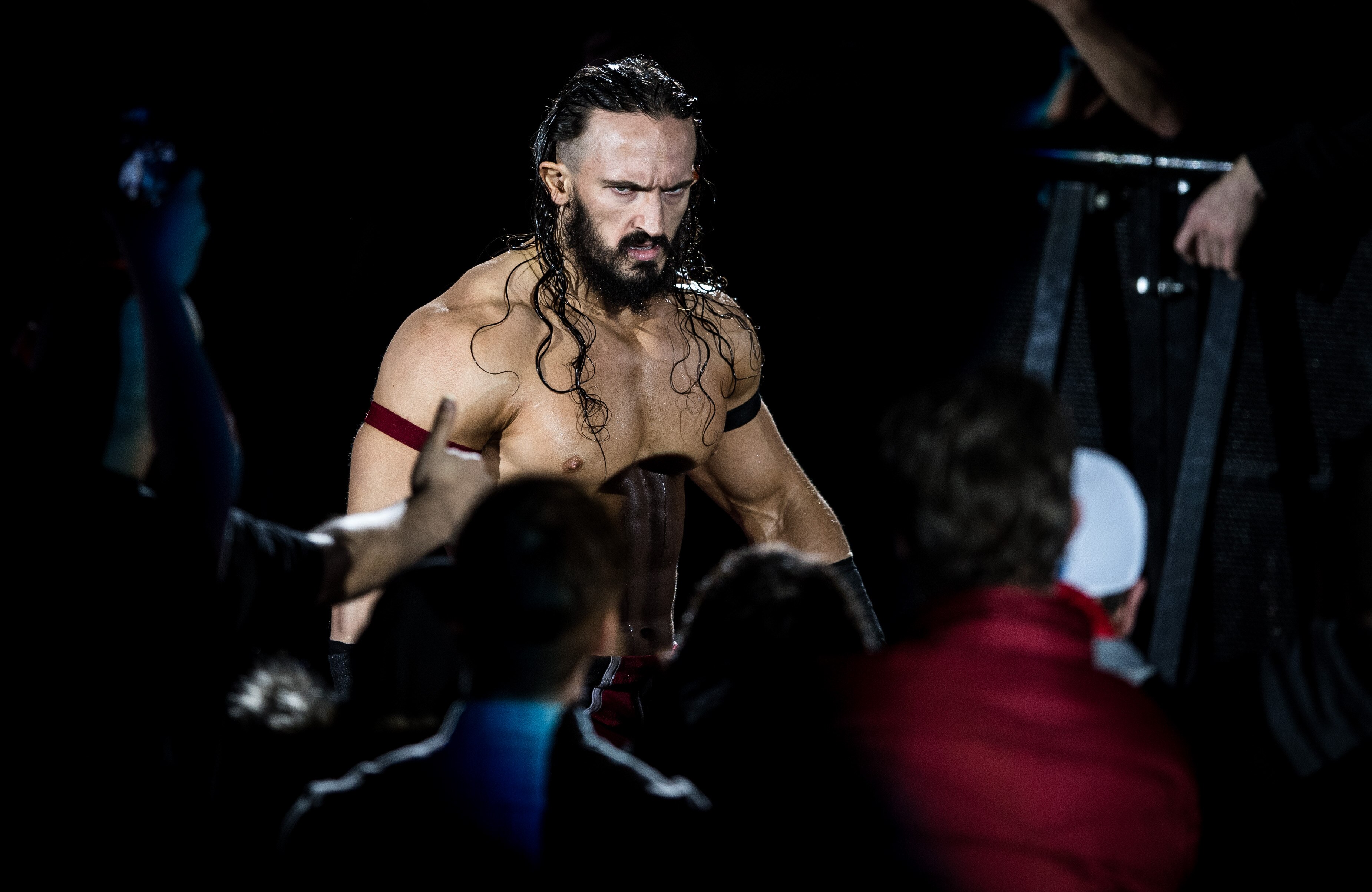 DUESSELDORF, GERMANY - FEBRUARY 22: Neville arrives during to the WWE Live Duesseldorf event at ISS Dome on February 22, 2017 in Duesseldorf, Germany. (Photo by Lukas Schulze/Bongarts/Getty Images)