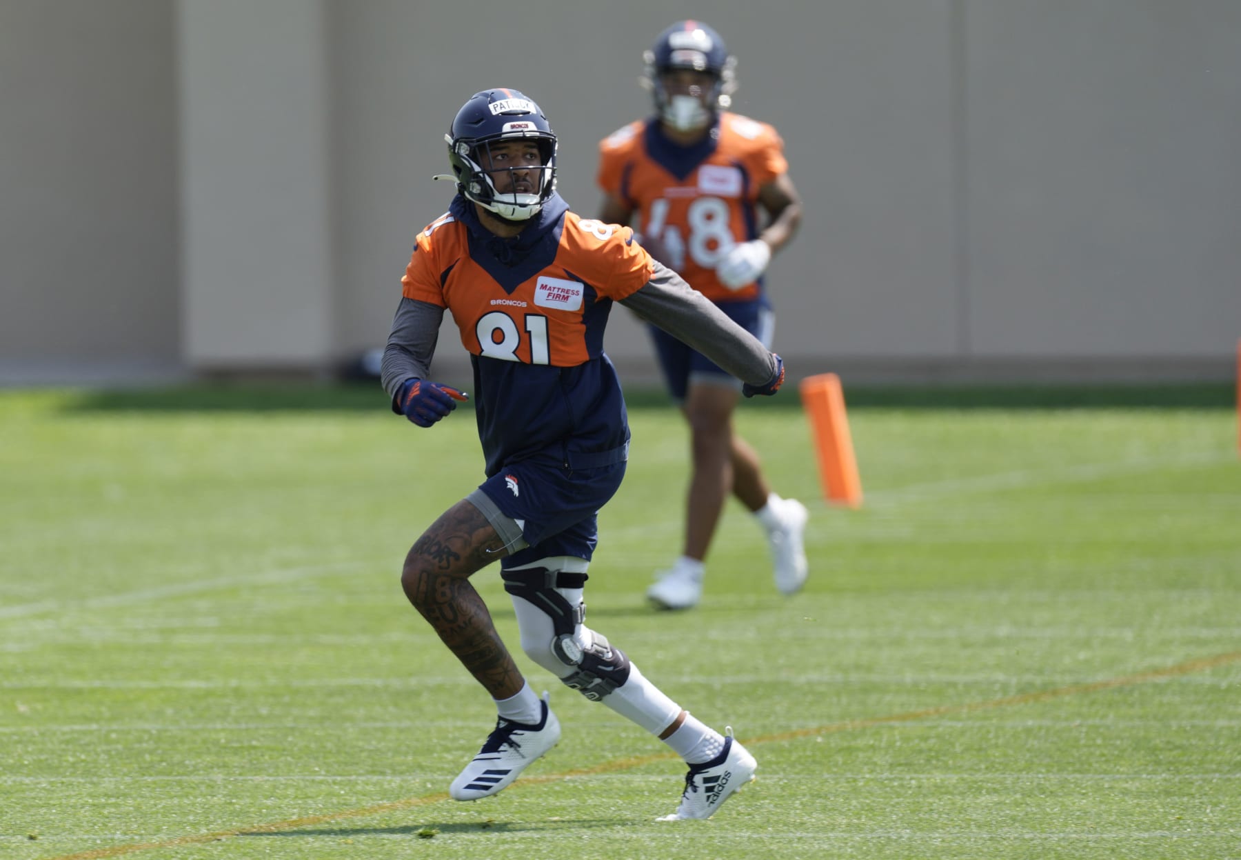 Denver Broncos wide receiver Tim Patrick