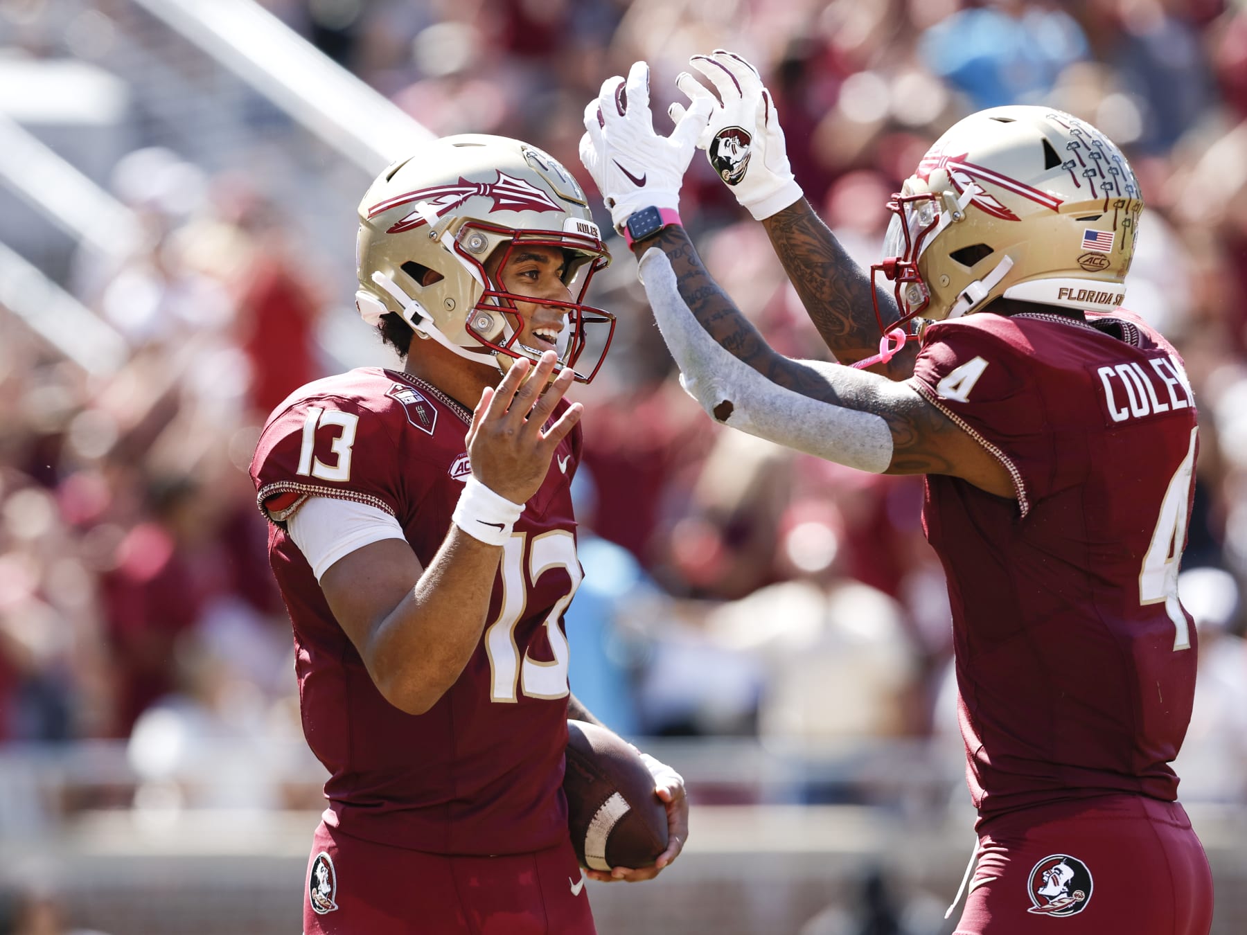 Jordan Travis and Keon Coleman