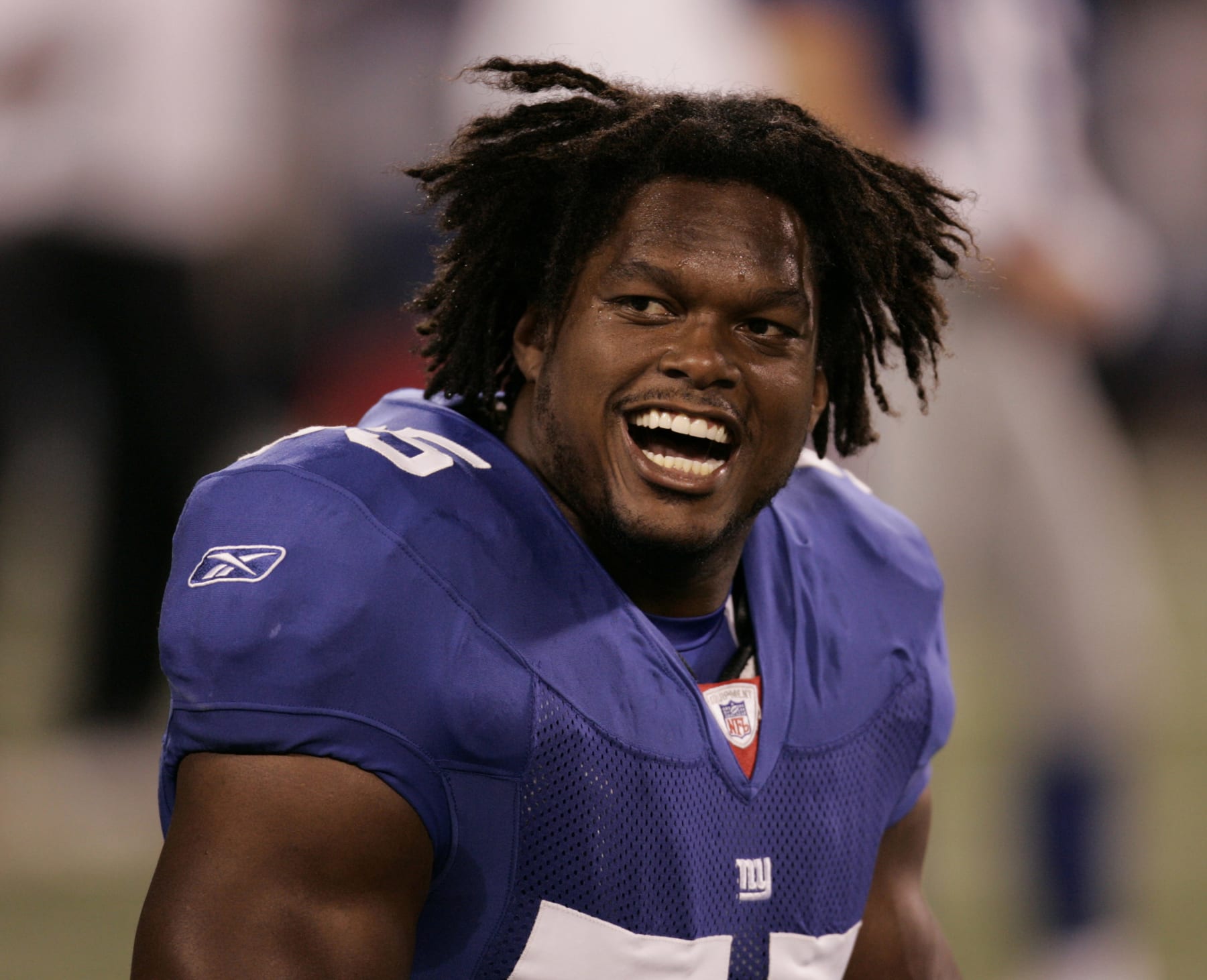 New York Giants linebacker LaVar Arrington.  The Indianapolis Colts beat the New York Giants by a Score of 26 to 21 at Giants Stadium, The Meadowlands, East Rutherford, NJ., September 10, 2006. (Photo by Rich Gabrielson/NFLPhotoLibrary)