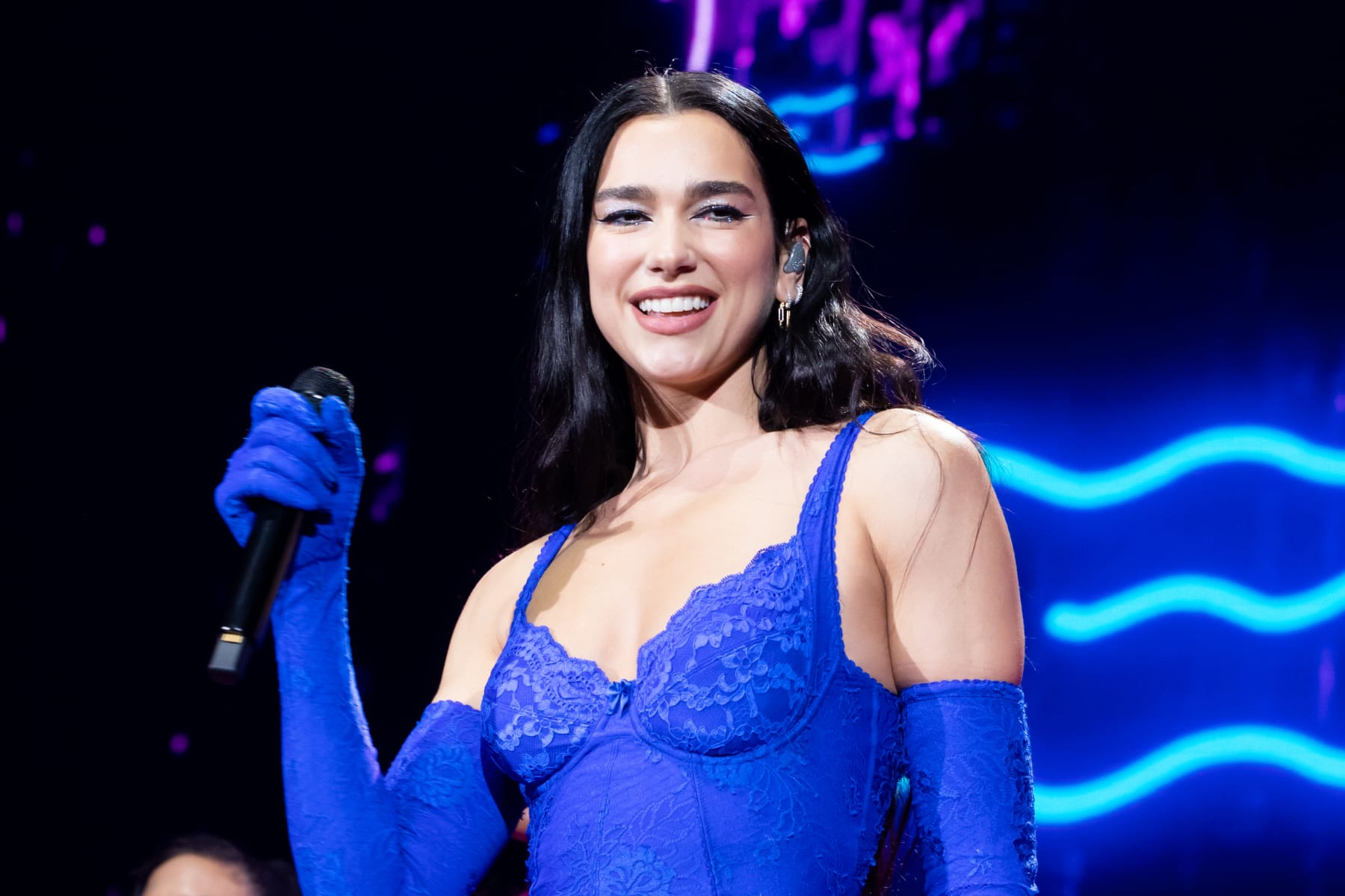 MELBOURNE, AUSTRALIA - NOVEMBER 11: Dua Lipa performs at Rod Laver Arena on November 11, 2022 in Melbourne, Australia. (Photo credit should read Chris Putnam/Future Publishing via Getty Images)