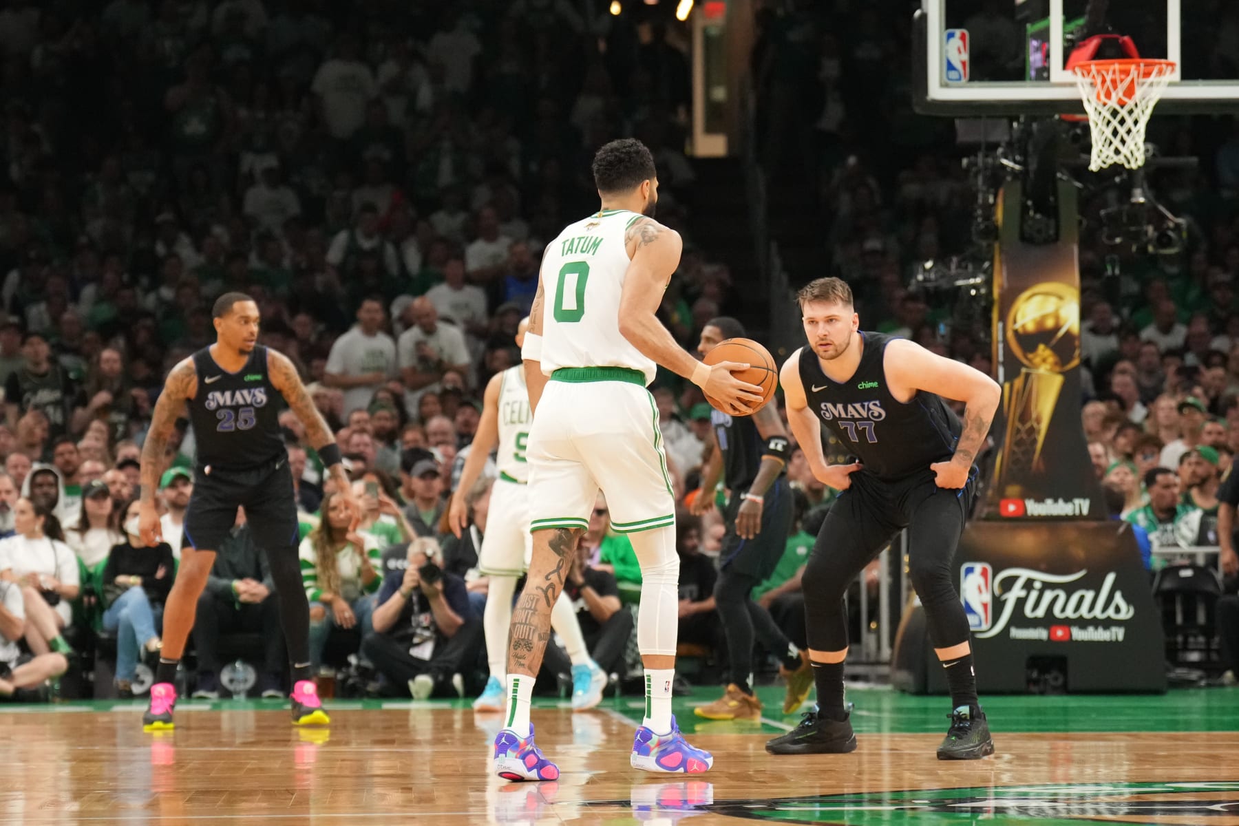 Jayson Tatum and Luka DonÄiÄ