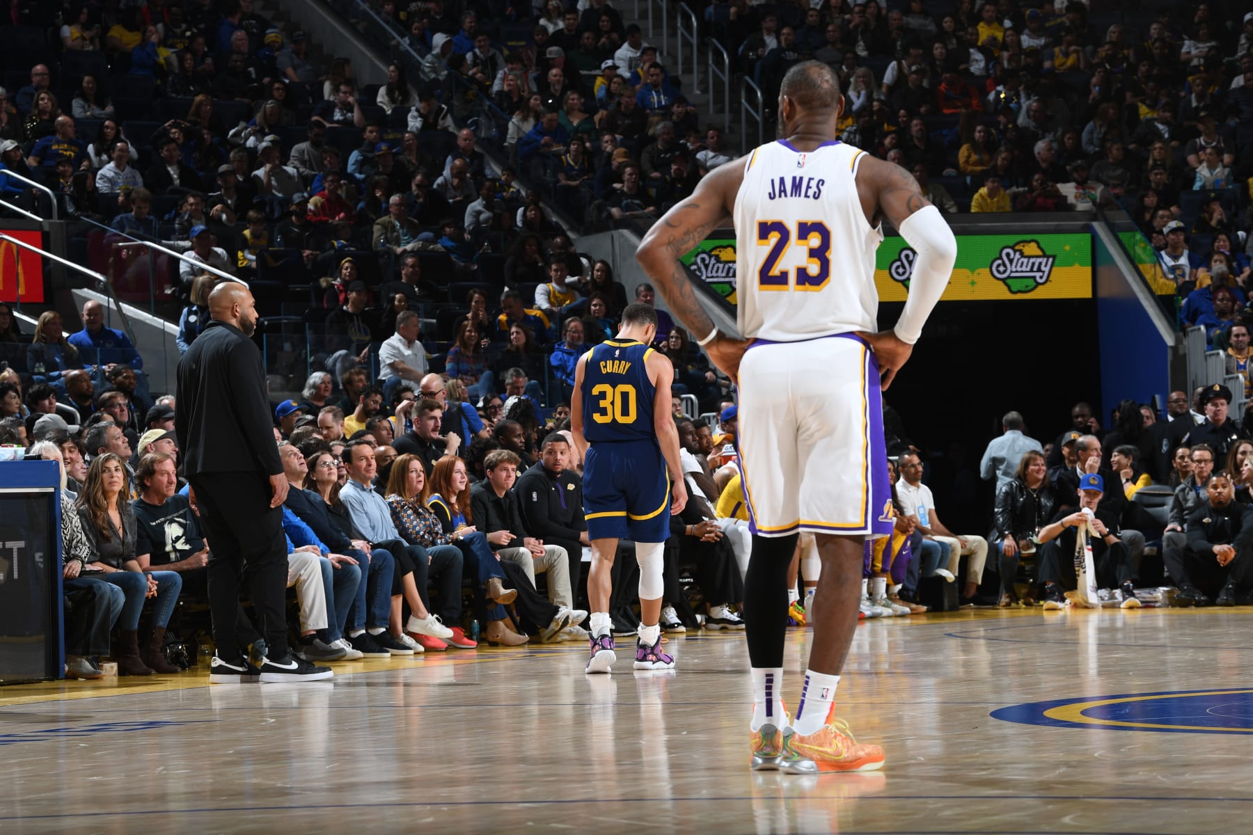 Stephen Curry and LeBron James