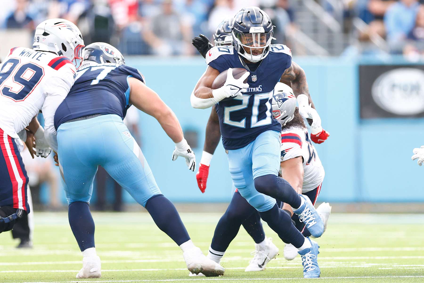 Tennessee Titans running back Tony Pollard