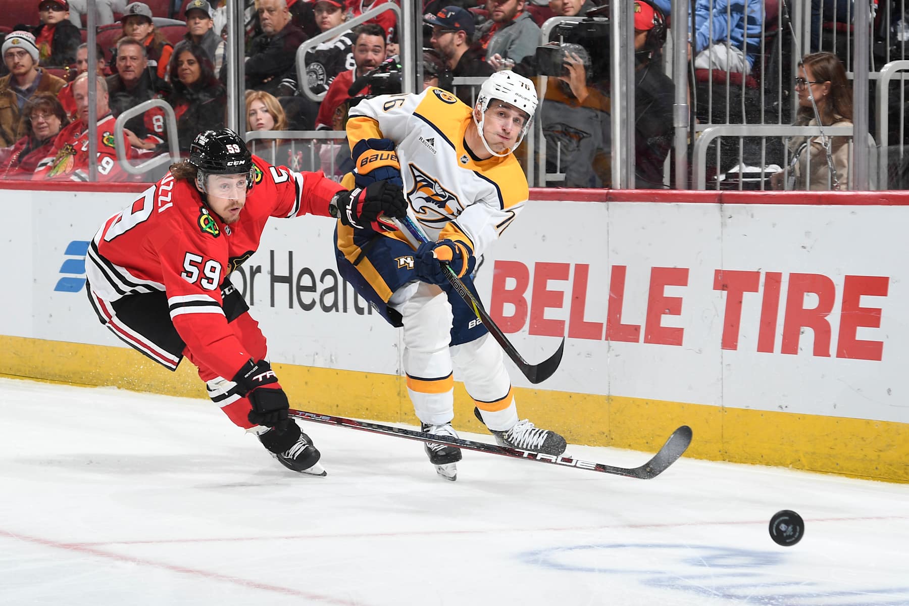Tyler Bertuzzi and Brady Skjei.
