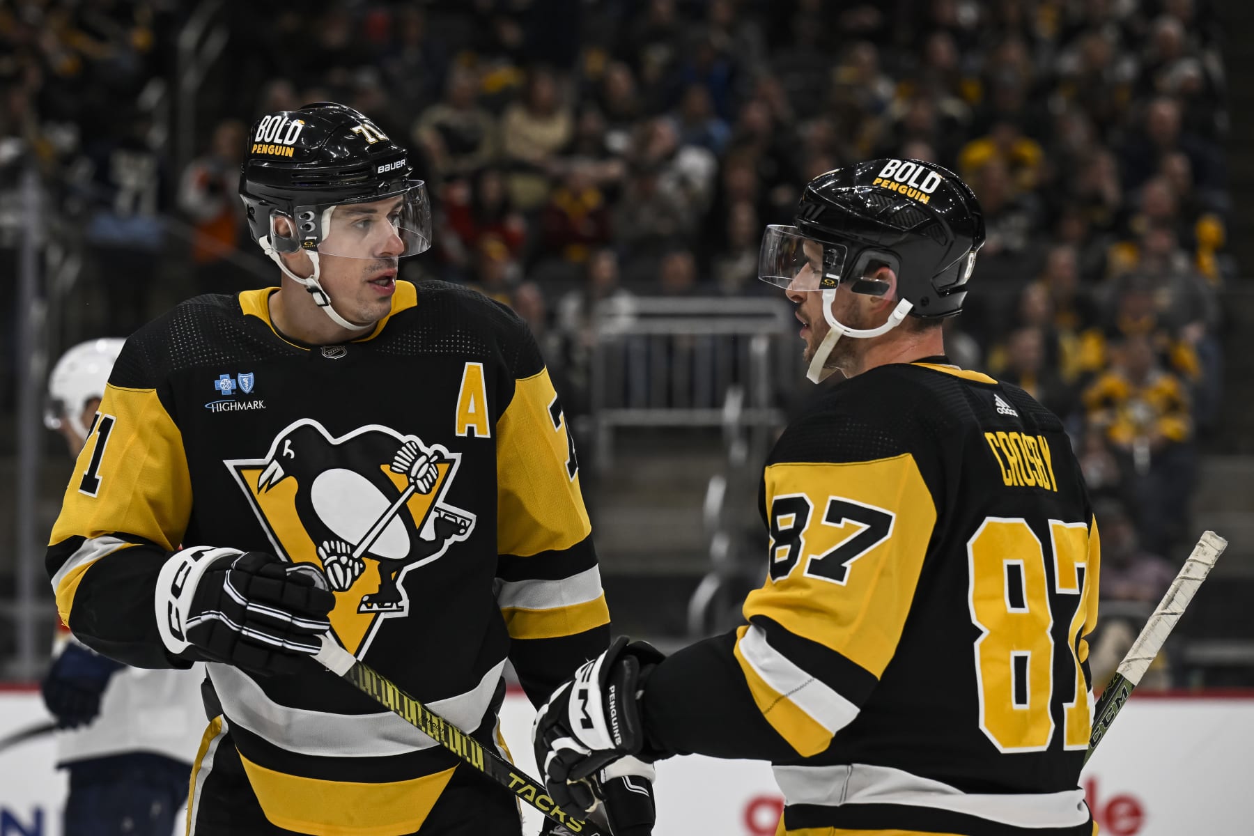 Evgeni Malkin and Sidney Crosby.