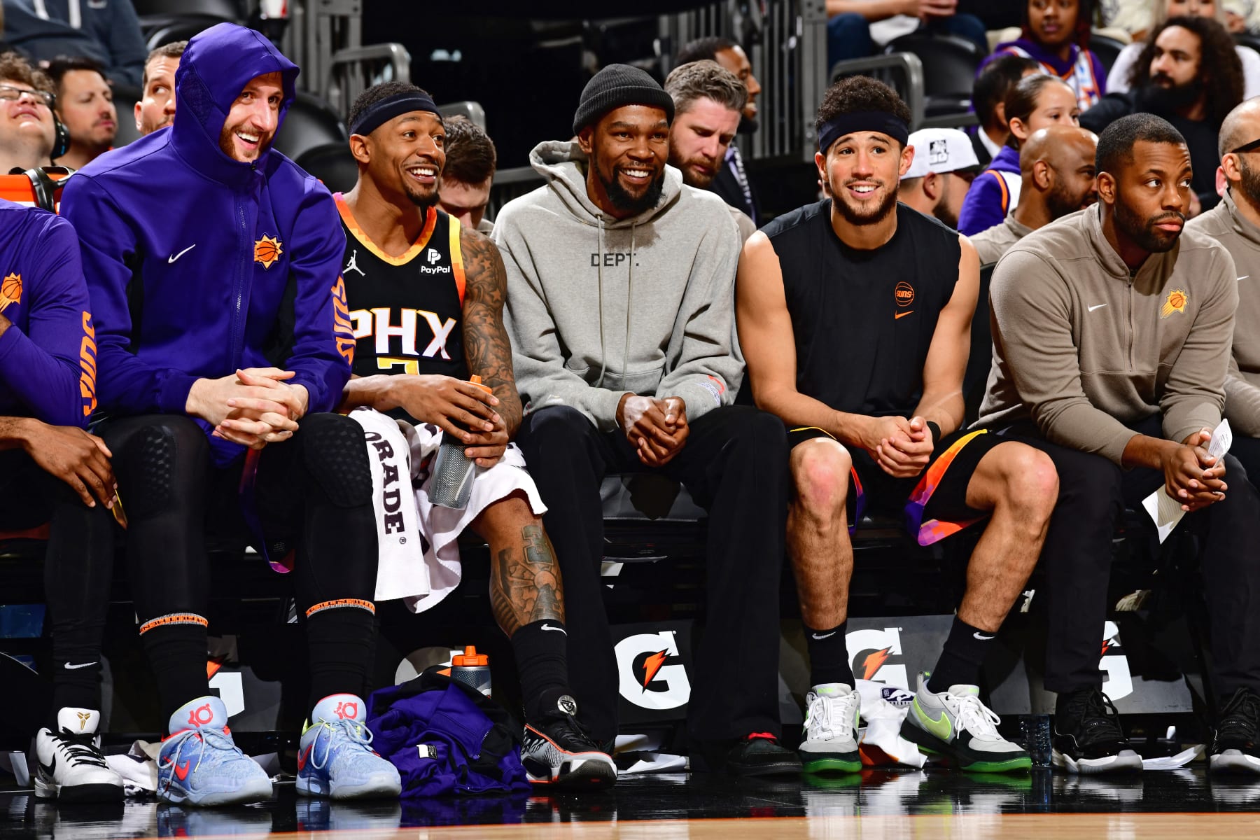 Bradley Beal, Kevin Durant and Devin Booker