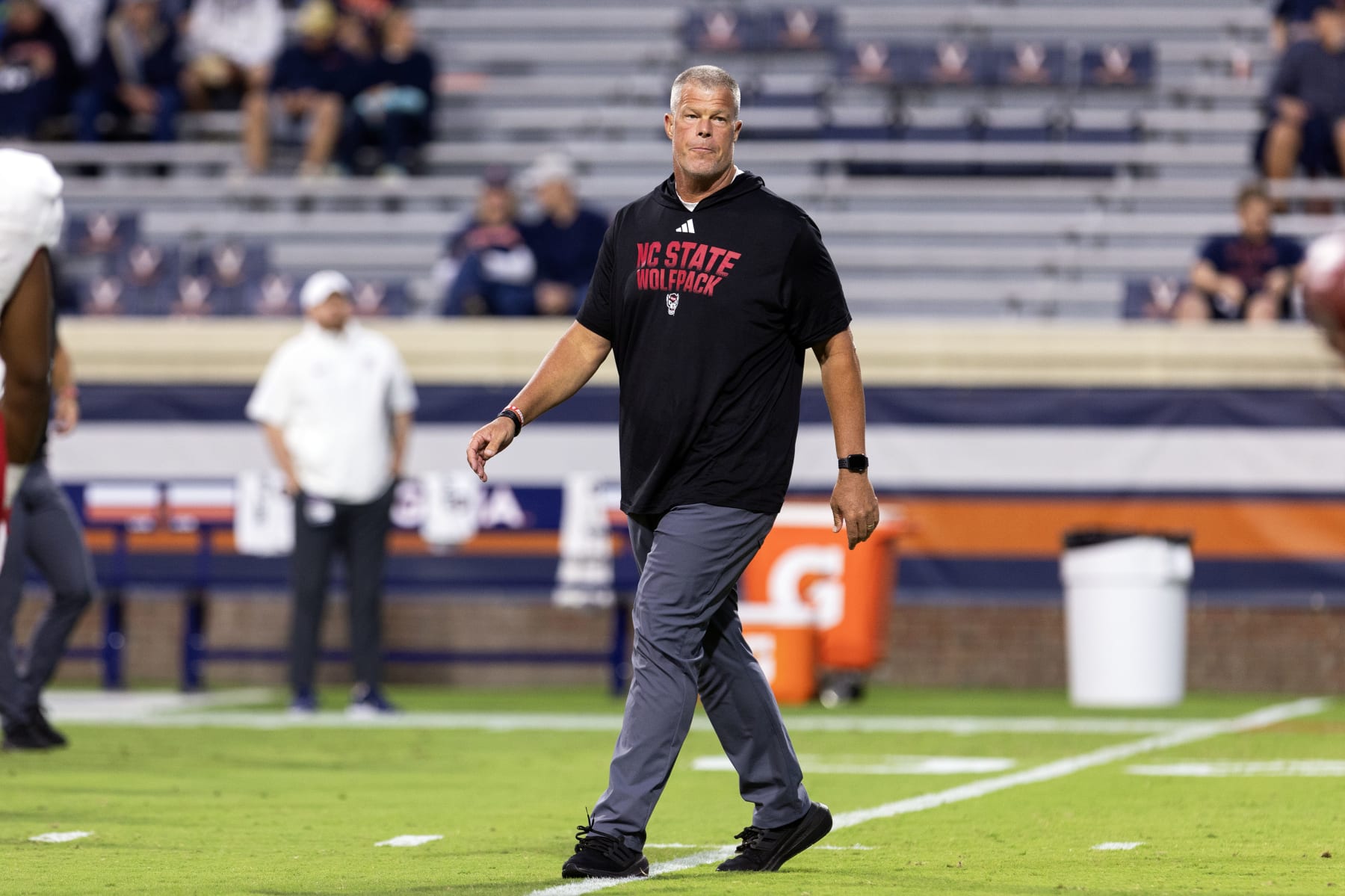 North Carolina State offensive line coach Garett Tujague