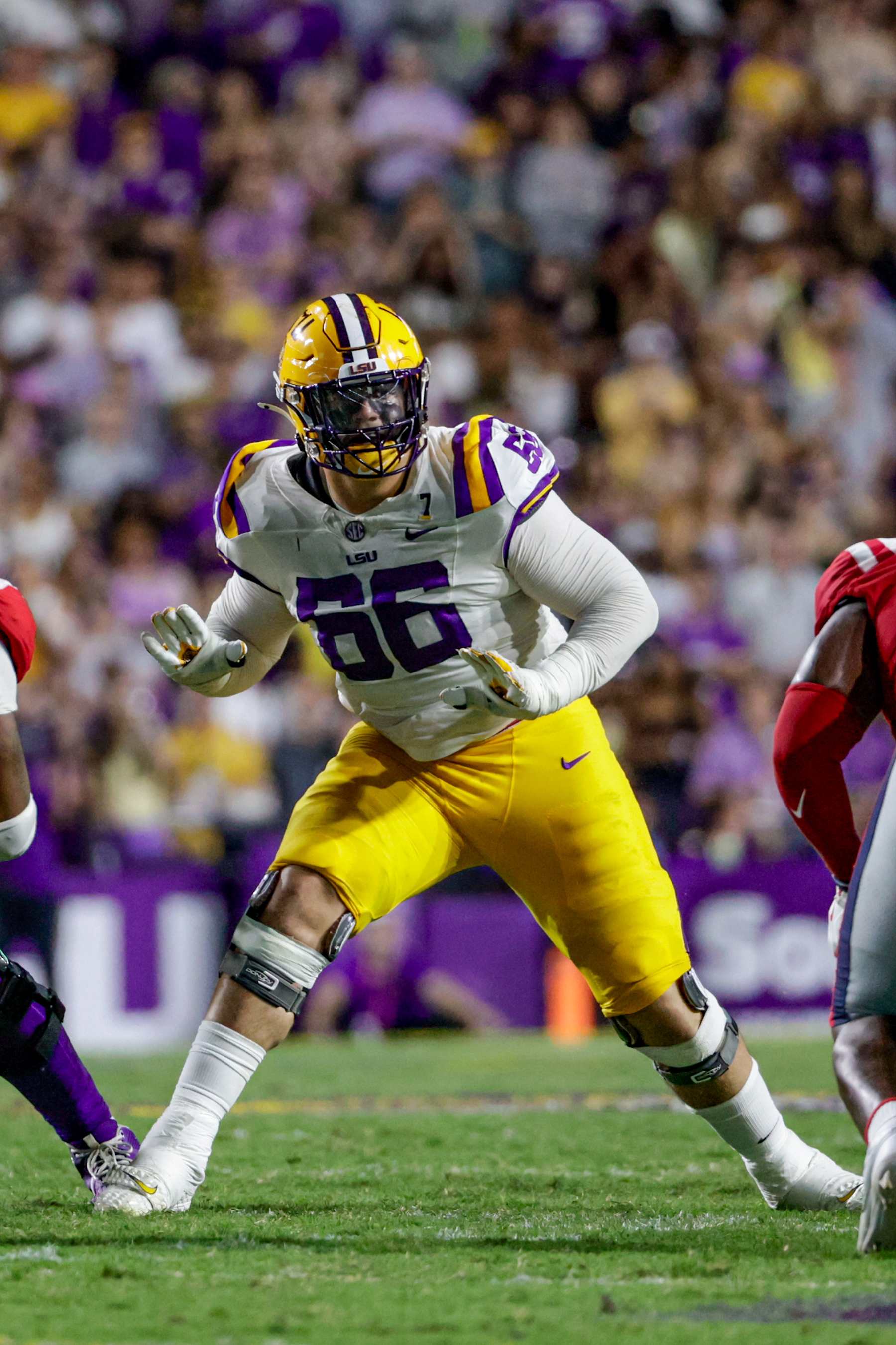 LSU offensive lineman Will Campbell