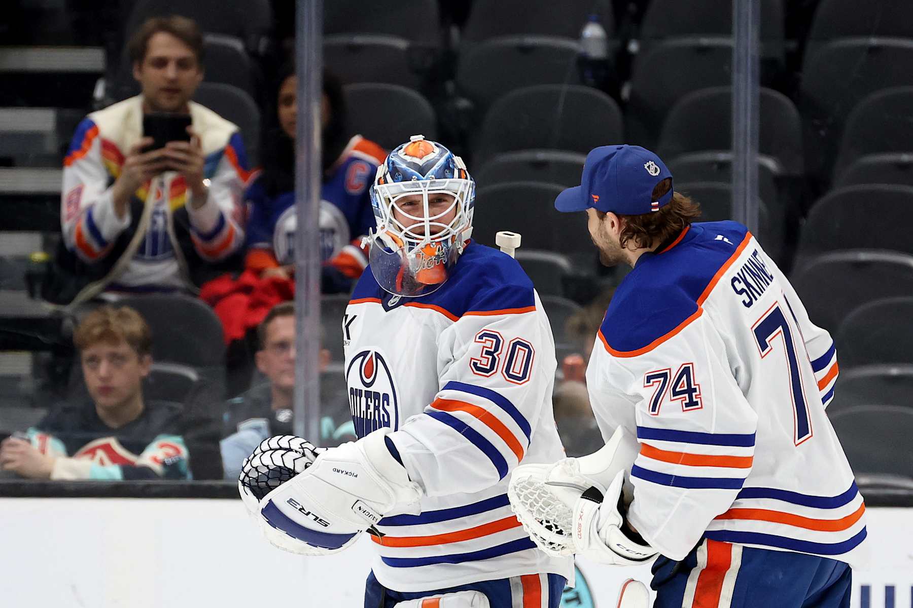 Calvin Pickard and Stuart Skinner.