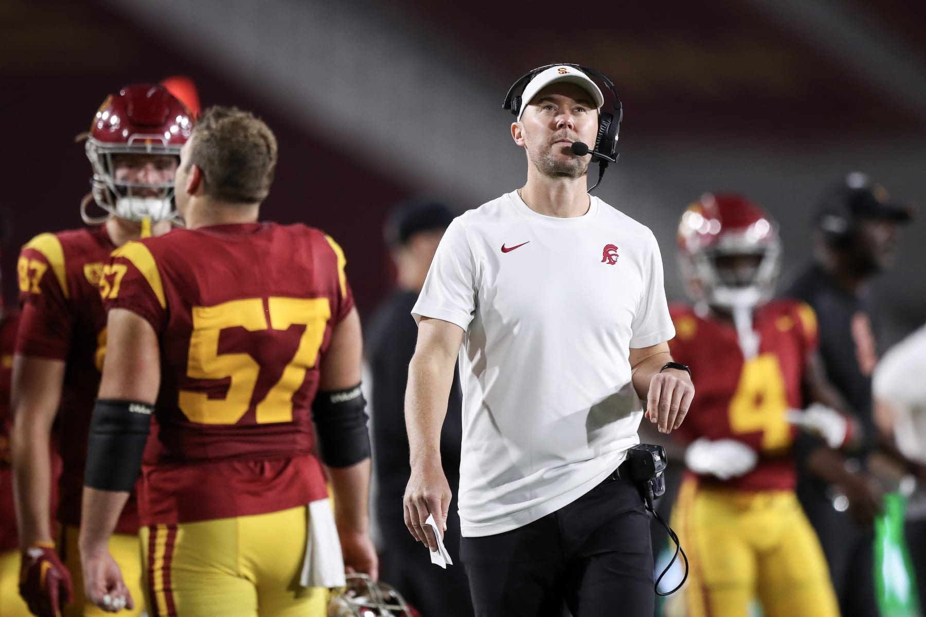 USC head coach Lincoln Riley