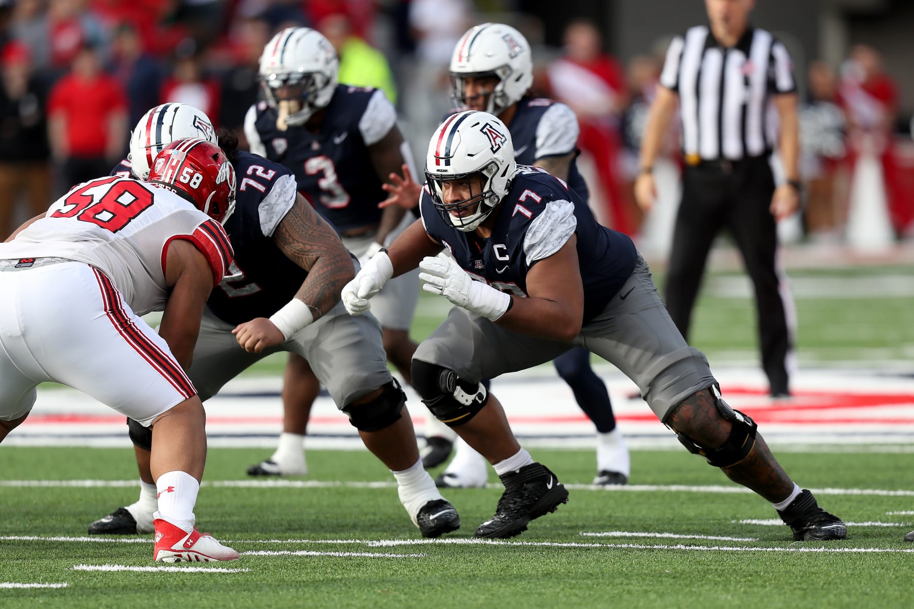 Arizona offensive lineman Jordan Morgan