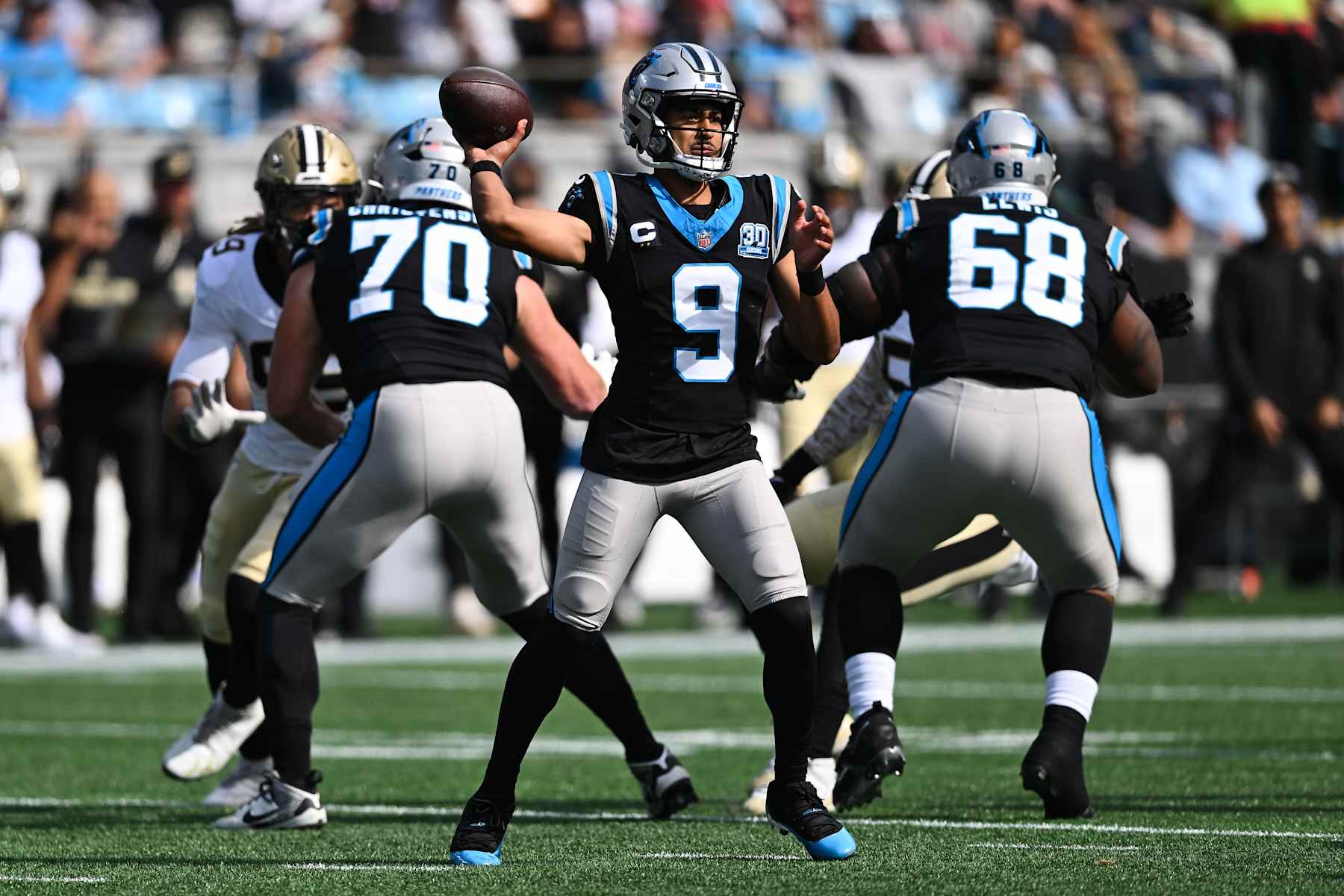 Carolina Panthers quarterback Bryce Young