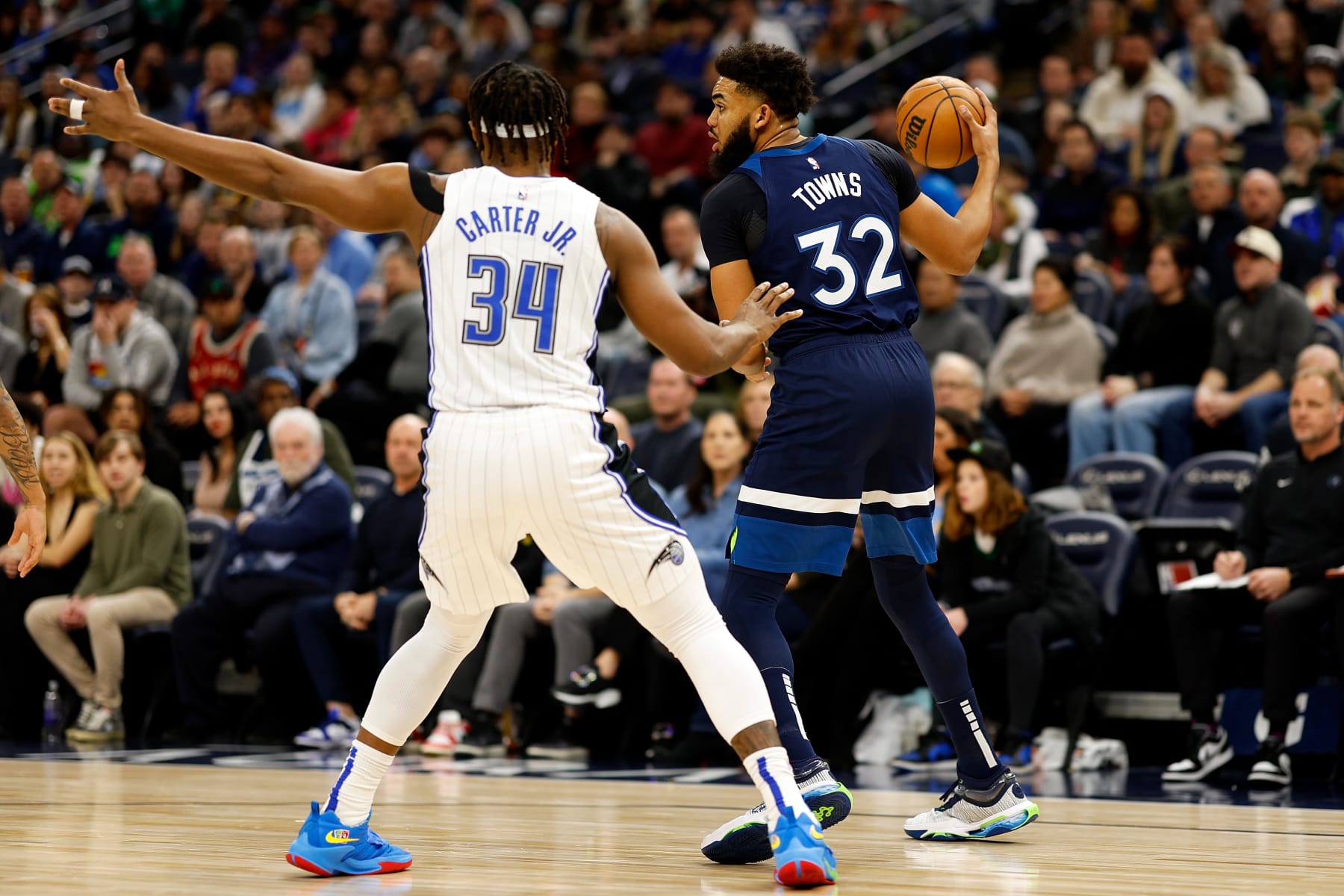 Wendell Carter Jr. and Karl-Anthony Towns