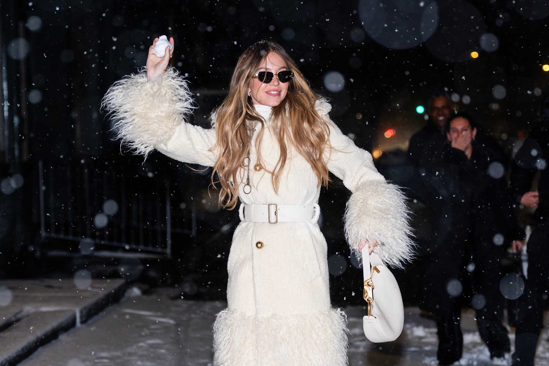 NEW YORK, NEW YORK - JANUARY 19: Sydney Sweeney is seen in SoHo on January 19, 2025 in New York City. (Photo by TheStewartofNY/GC Images)