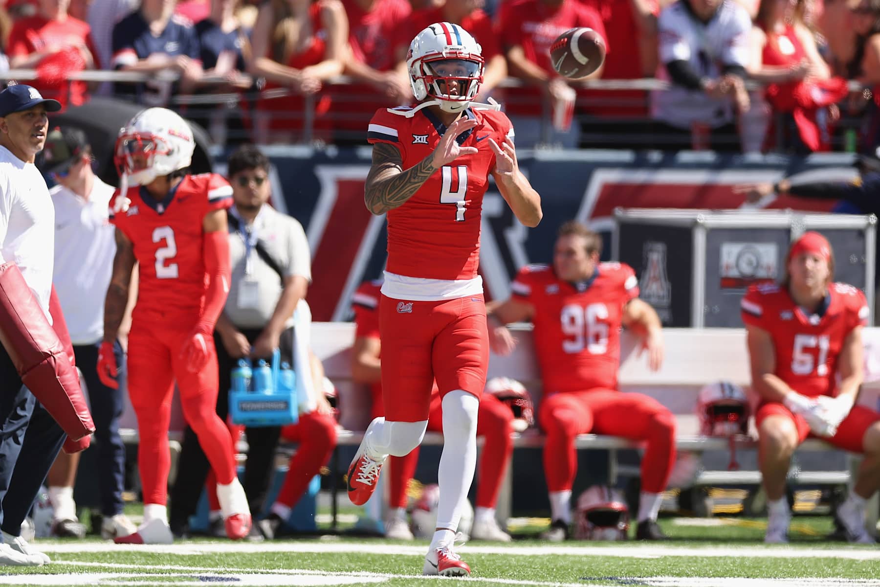 Arizona Wildcats wide receiver Tetairoa McMillan