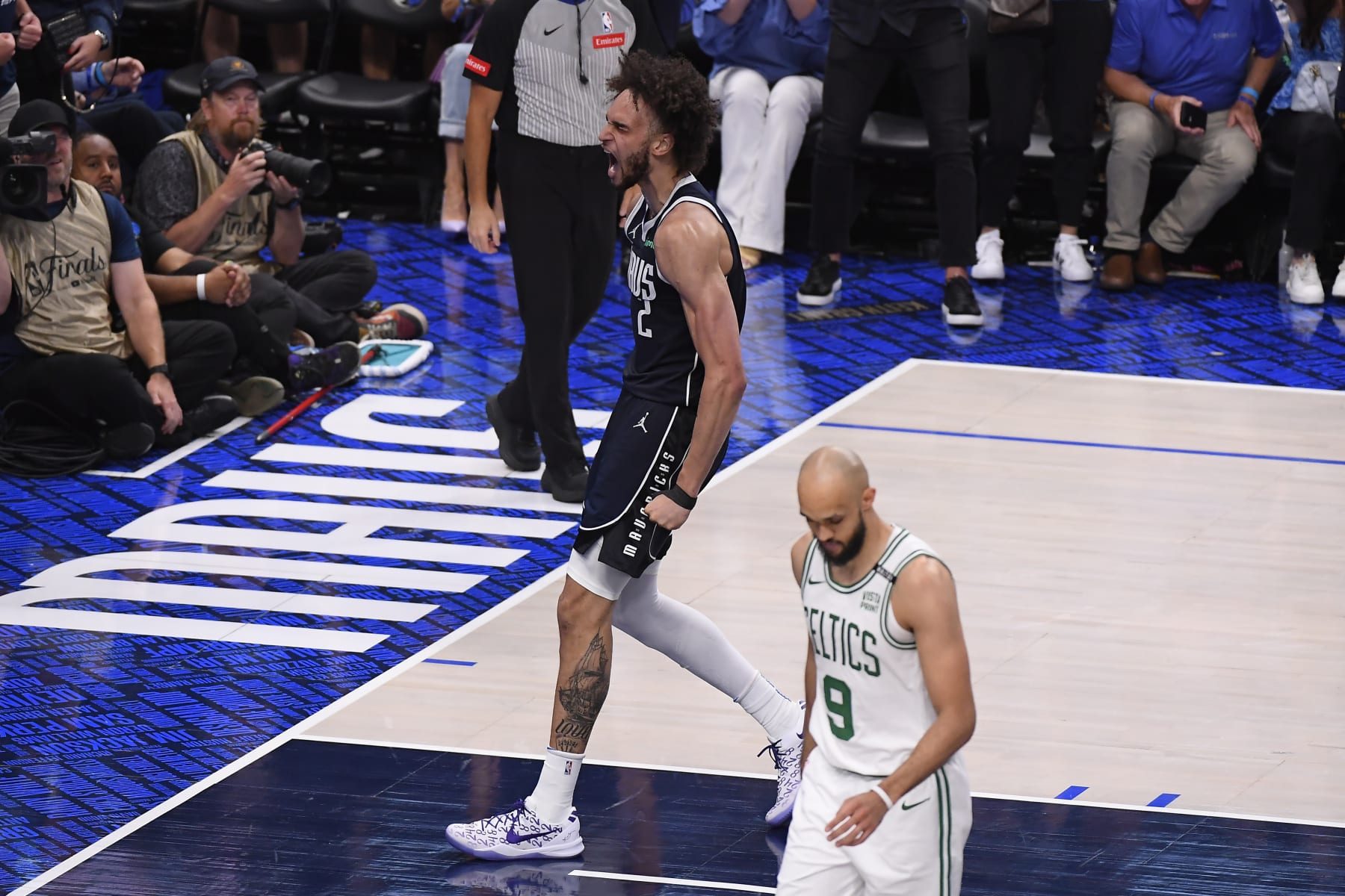 Dereck Lively II and Derrick White