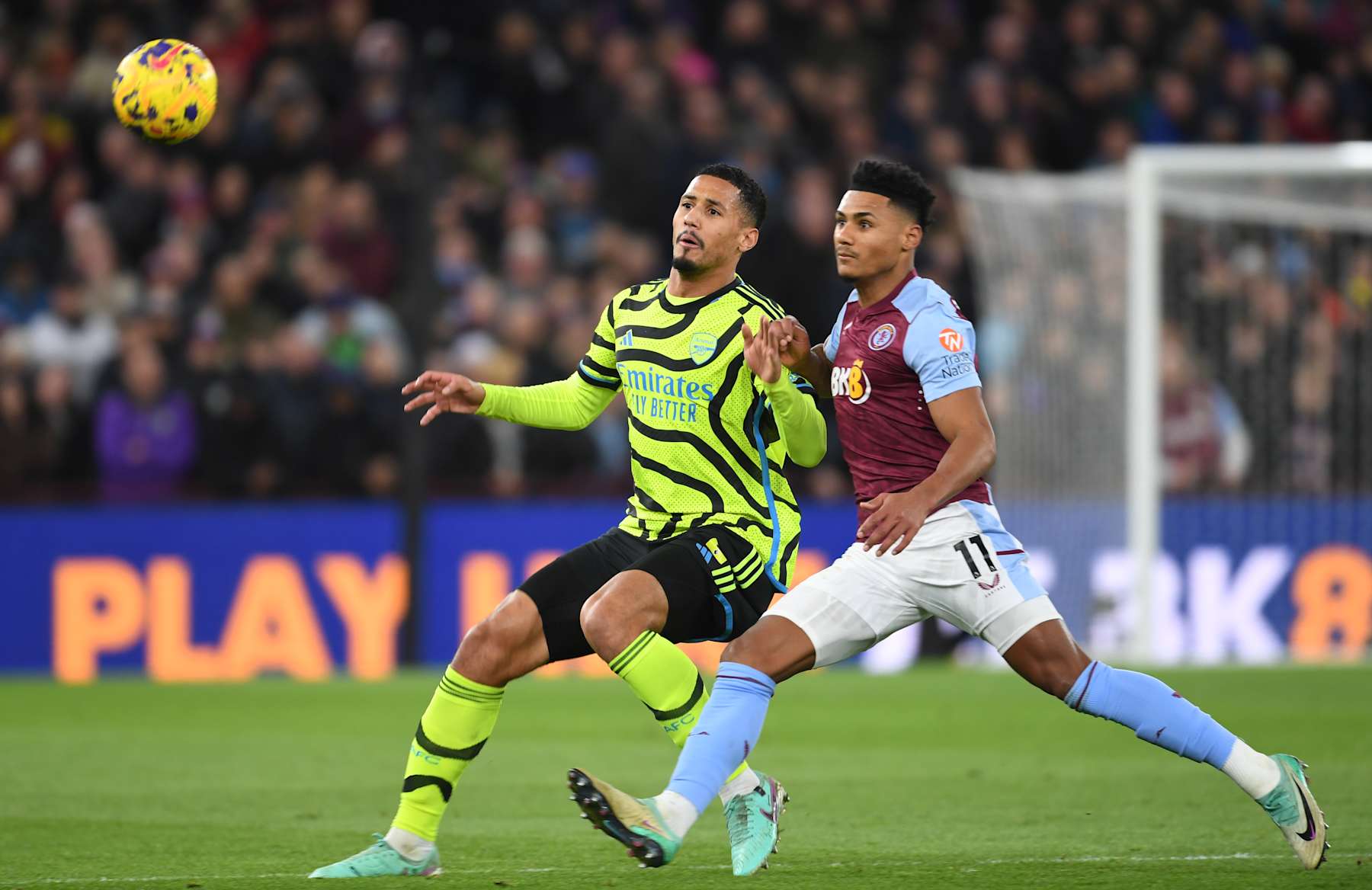 William Saliba and Ollie Watkins.