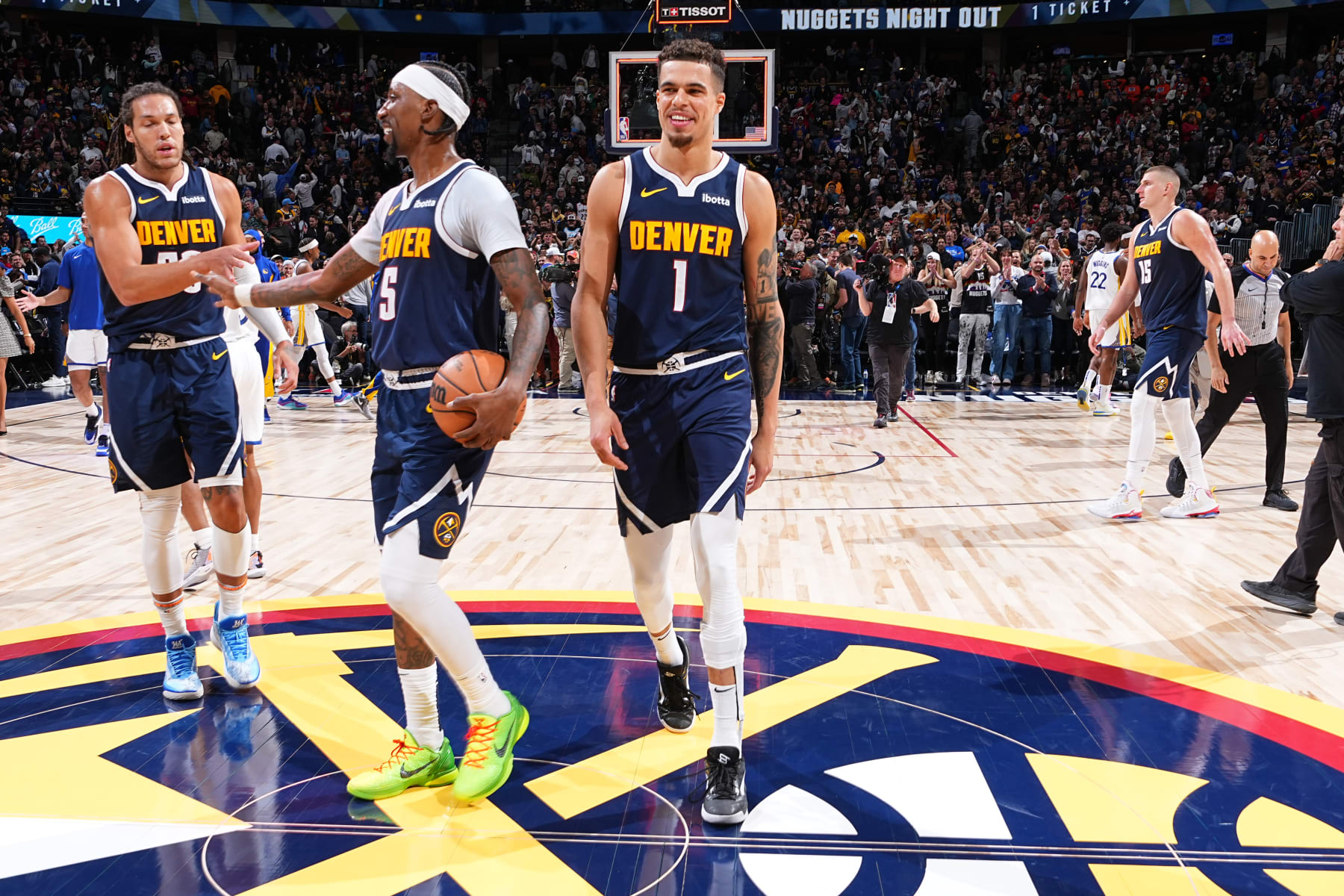 Aaron Gordon, Kentavious Caldwell-Pope and Michael Porter Jr.