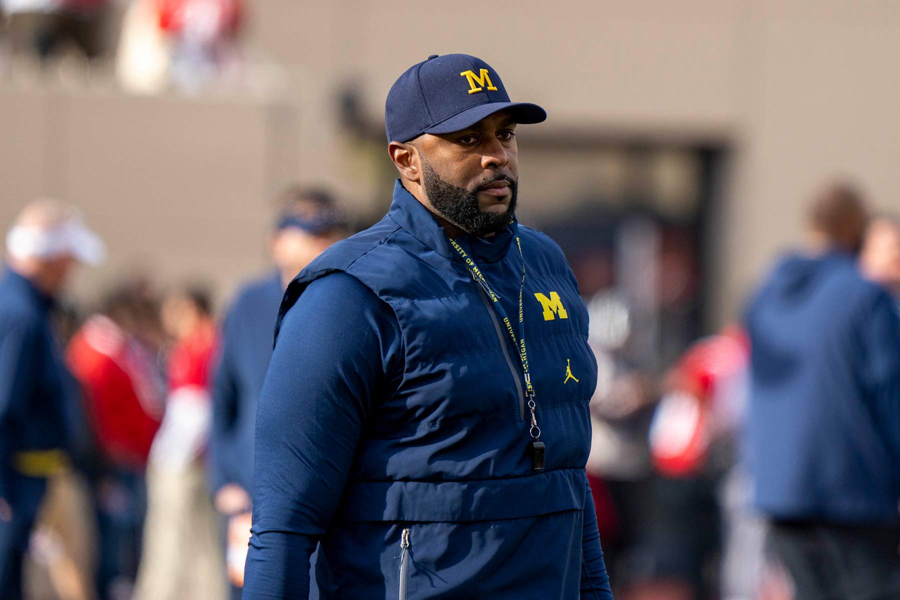 Head coach Sherrone Moore of the Michigan Wolverines 