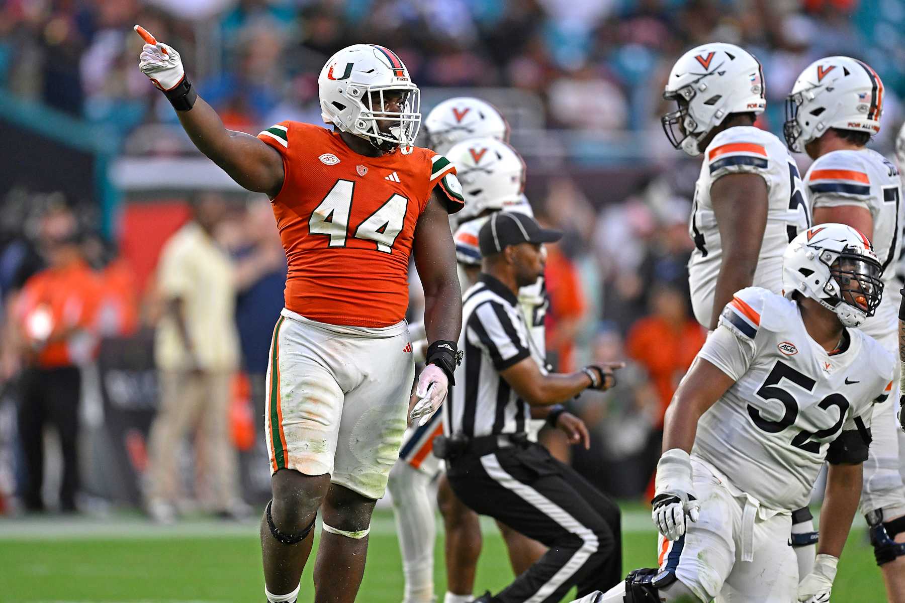 Miami defensive lineman Rueben Bain, Jr. 