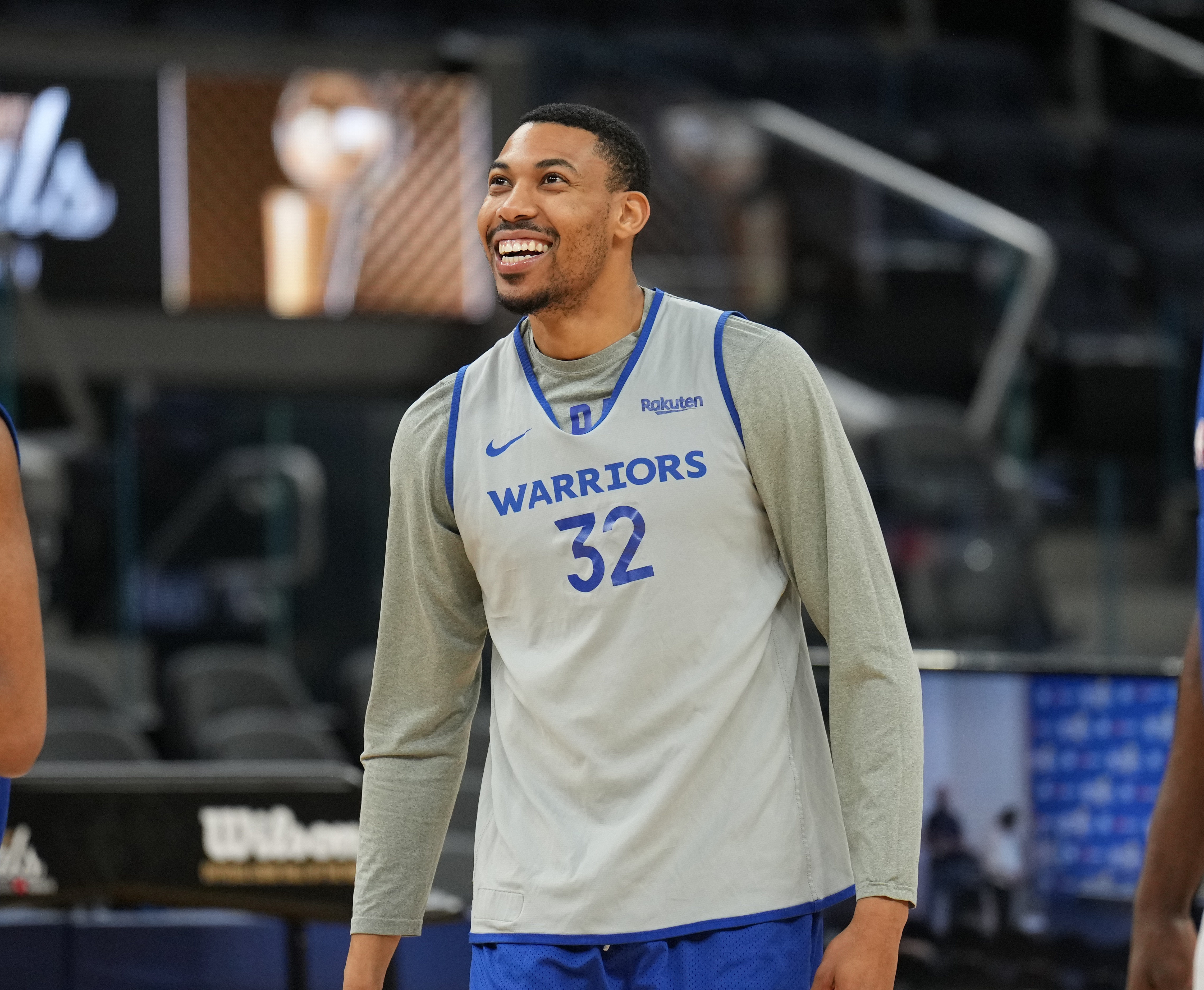 SAN FRANCISCO, CA - JUNE 04: Otto Porter Jr. #32 of the Golden State Warriors participates during 2022 NBA Finals Practice and Media Availability on June 4, 2022 at Chase Center in San Francisco, California. NOTE TO USER: User expressly acknowledges and agrees that, by downloading and or using this photograph, user is consenting to the terms and conditions of Getty Images License Agreement. Mandatory Copyright Notice: Copyright 2022 NBAE (Photo by Jesse D. Garrabrant/NBAE via Getty Images)