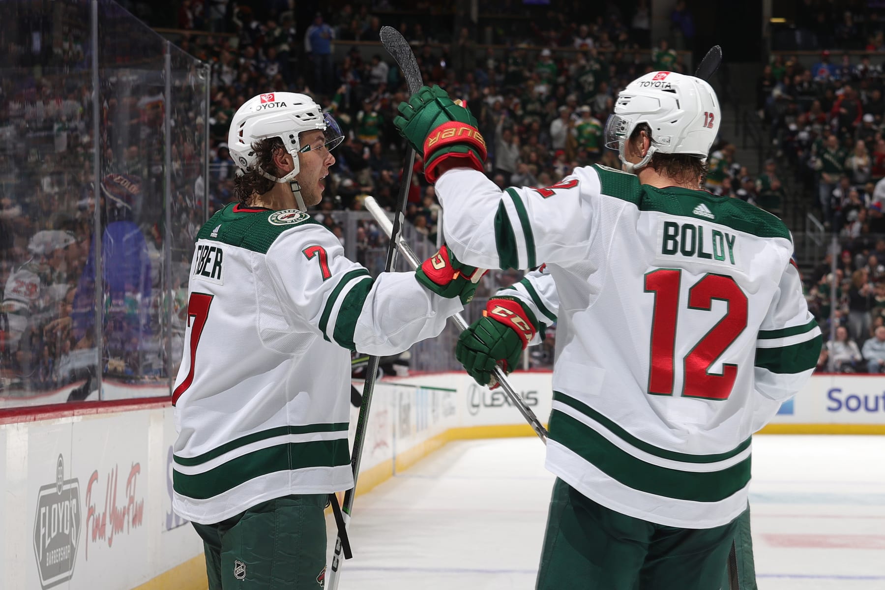 Brock Faber and Matt Boldy.